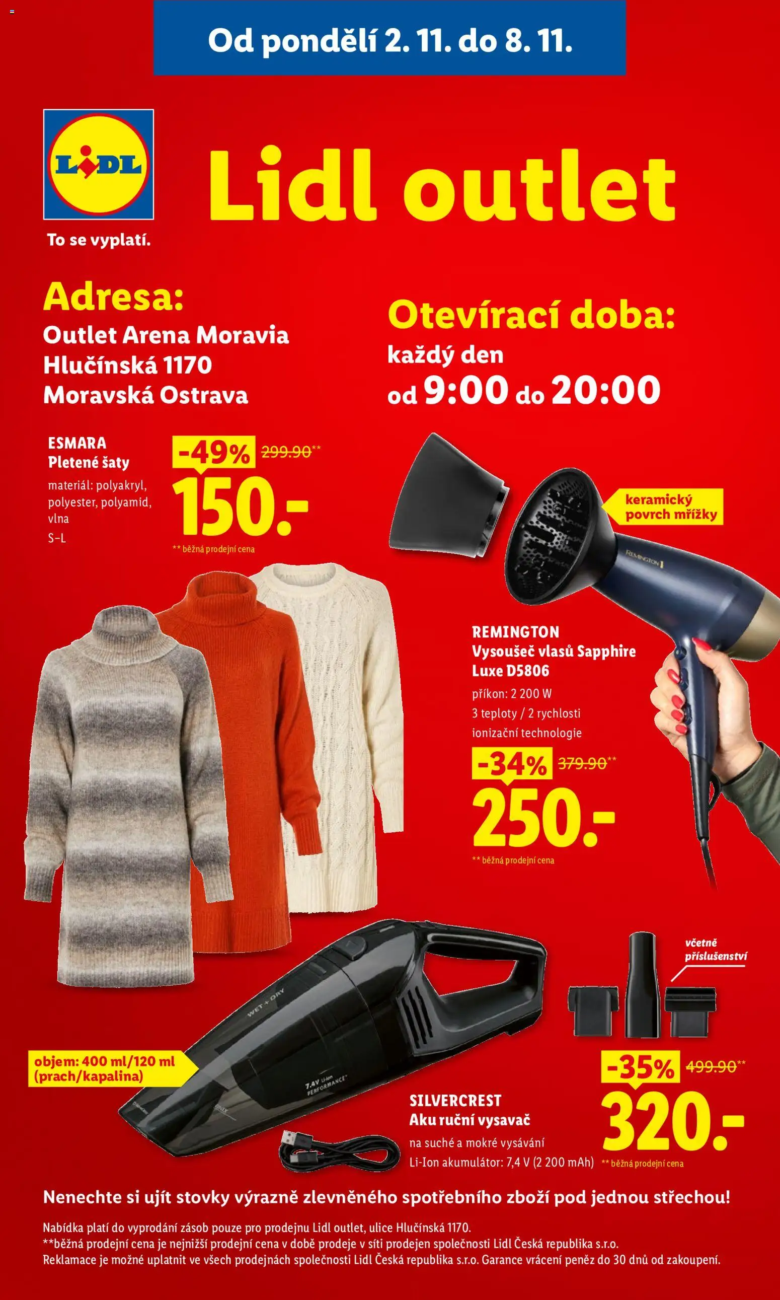 Lidl leták - Spotřební zboží od 02.11.2026 | Strana: 6 | Produkty: Šaty, Aku ruční vysavač, Vysavač, Lis
