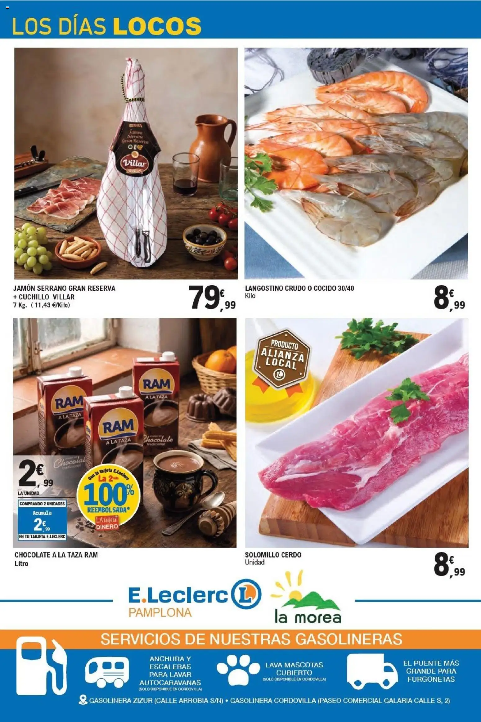 E.Leclerc - Alianza Locales │ válido desde el 21/10/2026 | Página: 32 | Productos: Jamón serrano, Chocolate, Cerdo, Langostino