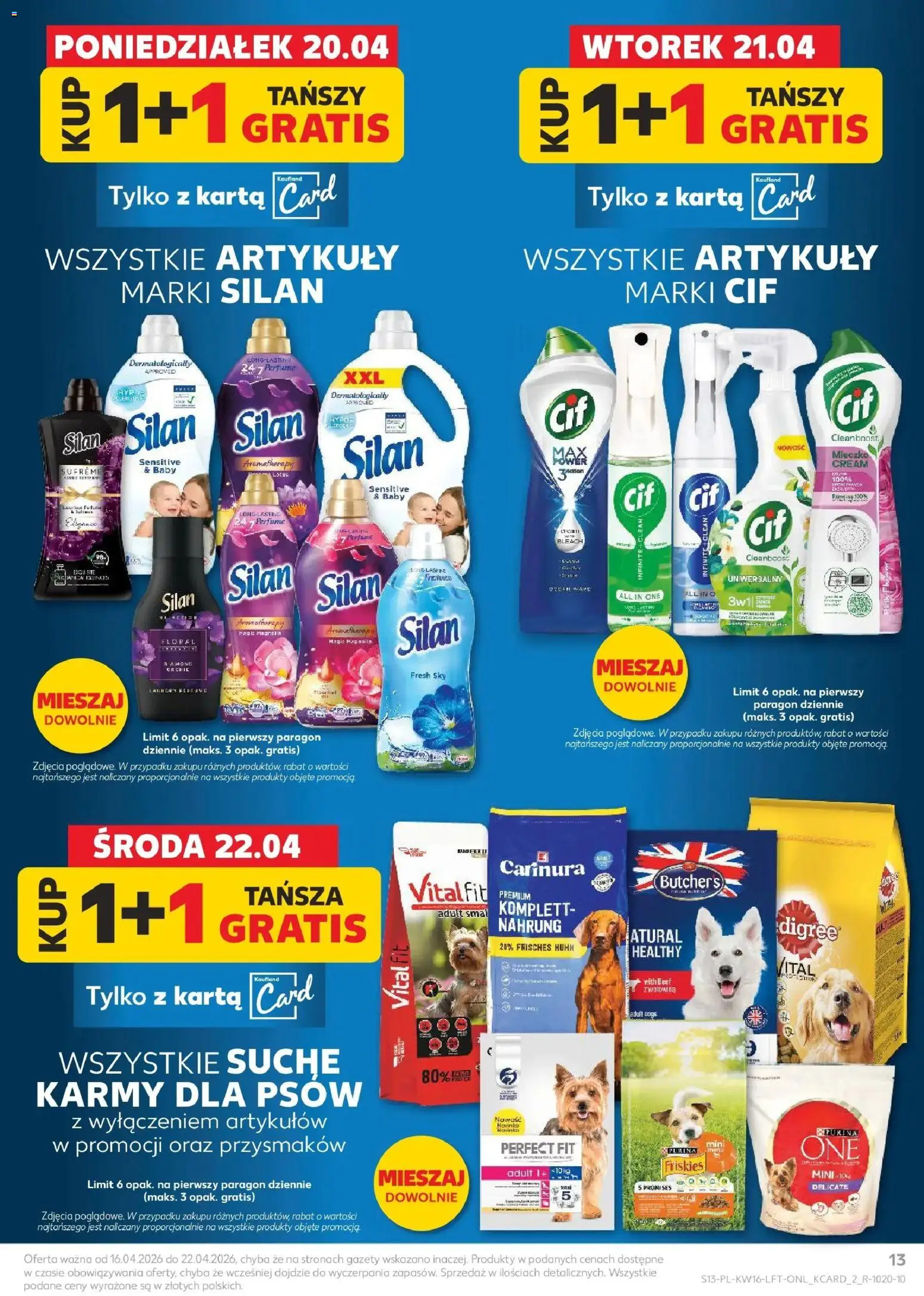 Kaufland gazetka od 16.04.2026 | Strona: 13 | Produkty: Karta