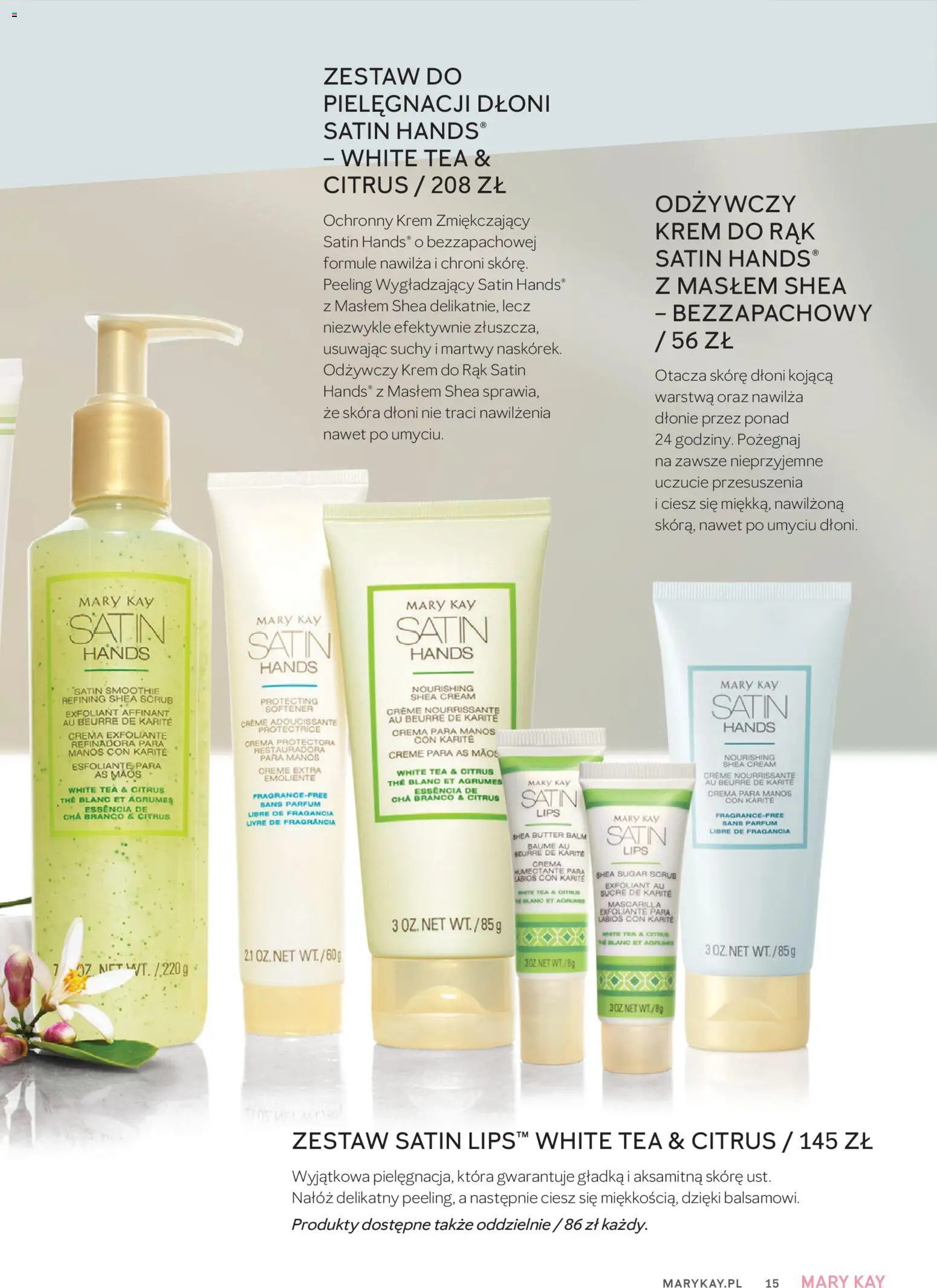 Mary Kay Katalog od 16.04.2026 | Strona: 15 | Produkty: Smoothie, Peeling, Krem do rąk, Krem