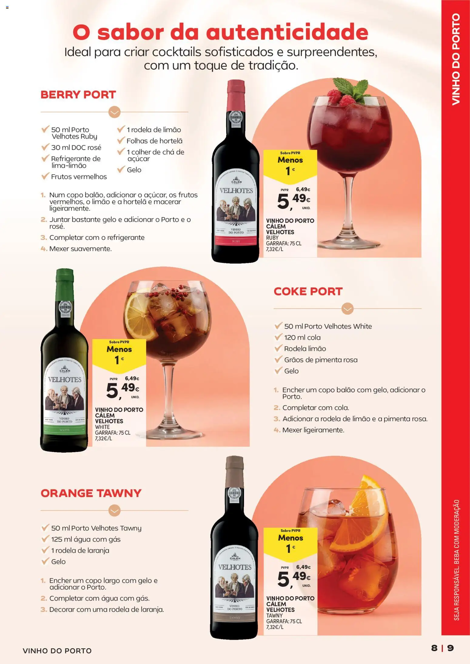 Continente - Cocktails │ válido de 14/07/2026 | Página: 9 | Produtos: Refrigerante, Hortelã, Chá, Açúcar