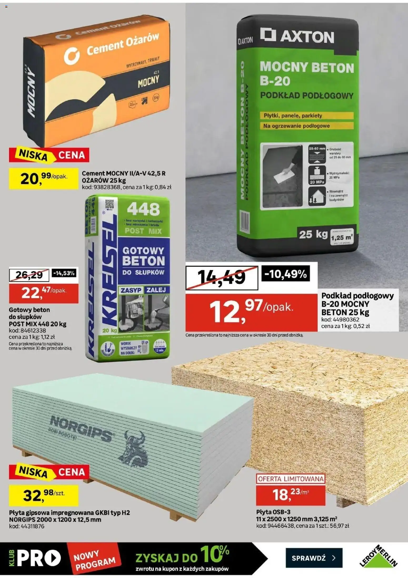 Leroy Merlin gazetka od (12.08.2026 - 08.09.2026) | Strona: 37 | Produkty: Cement