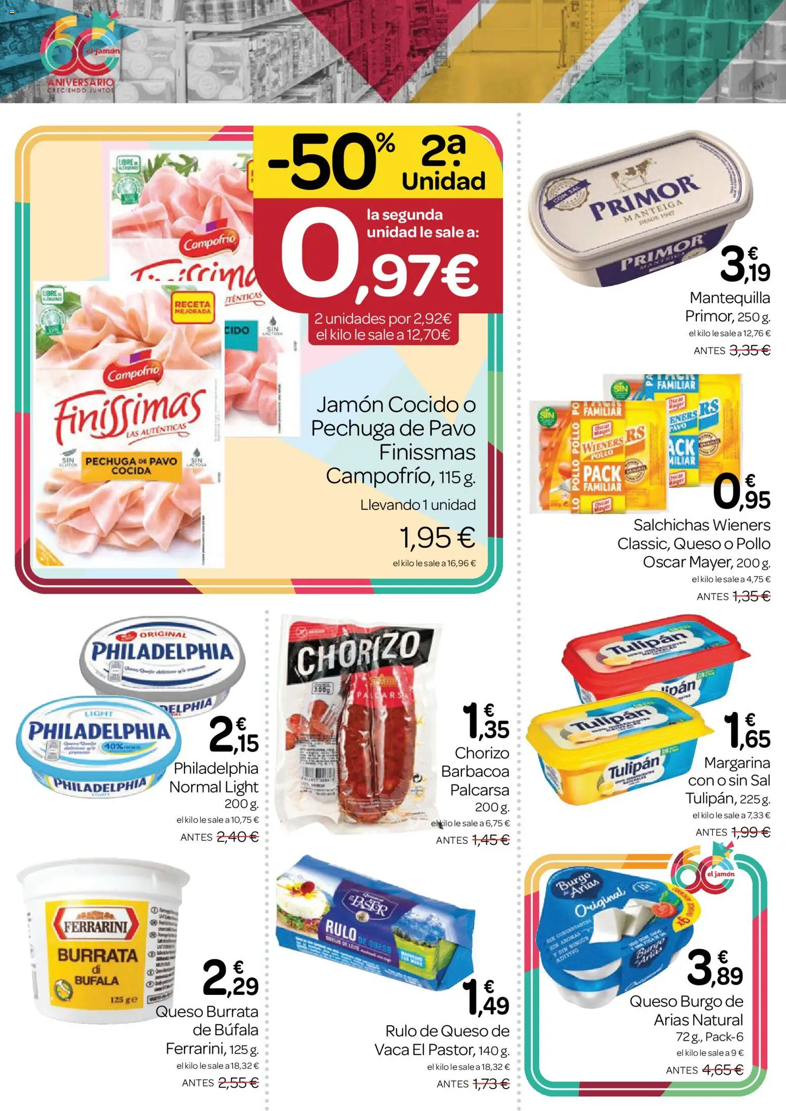 Supermercados El Jamón folleto │ válido desde el 28.05.2026 | Página: 26 | Productos: Pan, Jamón, Margarina, Συσκευή ροής