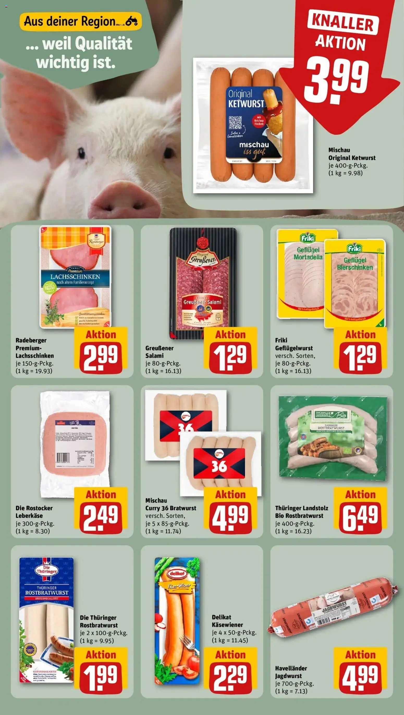 Rewe Prospekt Berlin / Hansaviertel – gültig ab 13.07.2026 | Seite: 13 | Produkte: Wurst, Salami, Ketchup, Leberkase