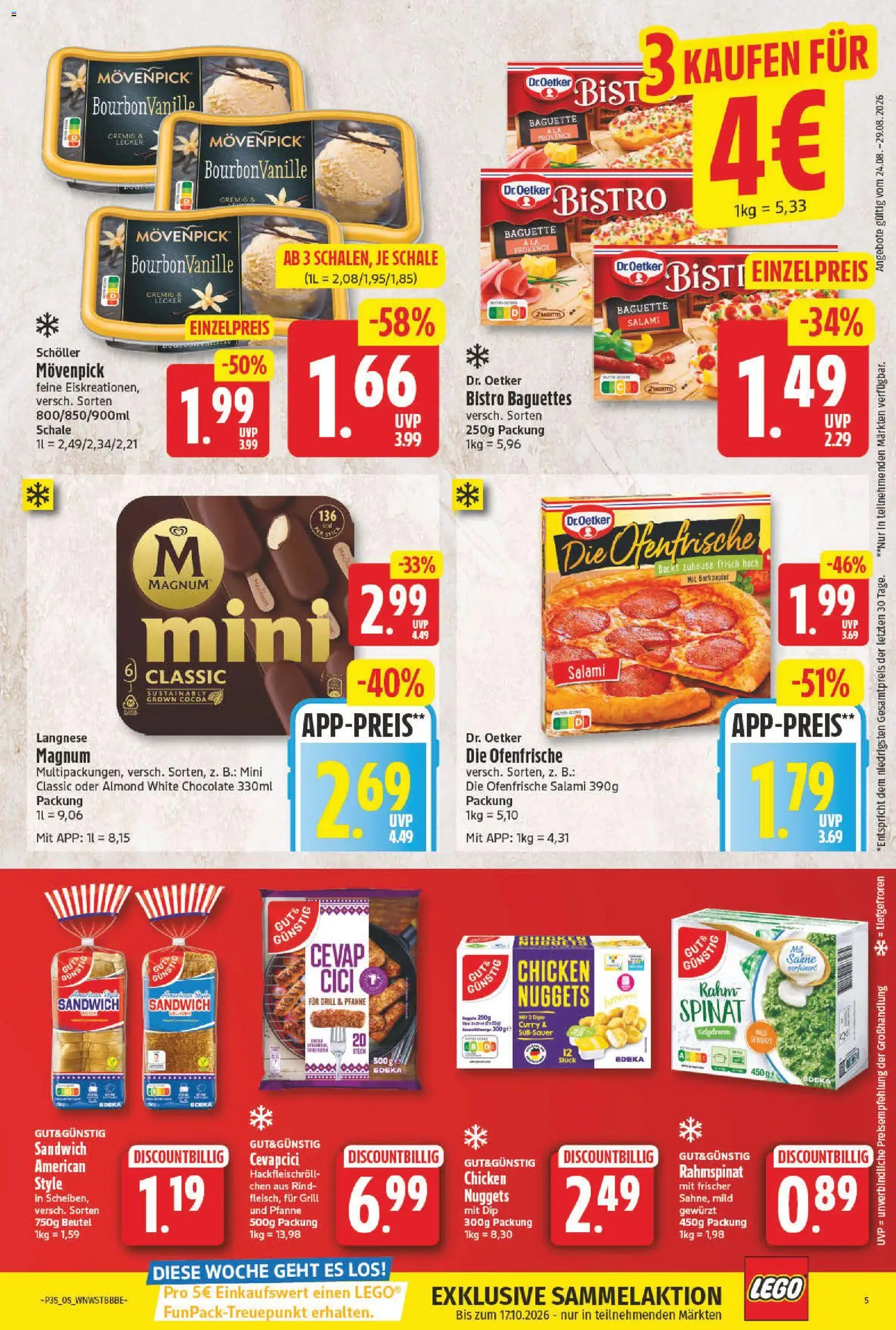 NP Discount Prospekt – gültig ab 24.08.2026 | Seite: 7 | Produkte: Cevapcici, Baguette, Ofenfrische, Salami