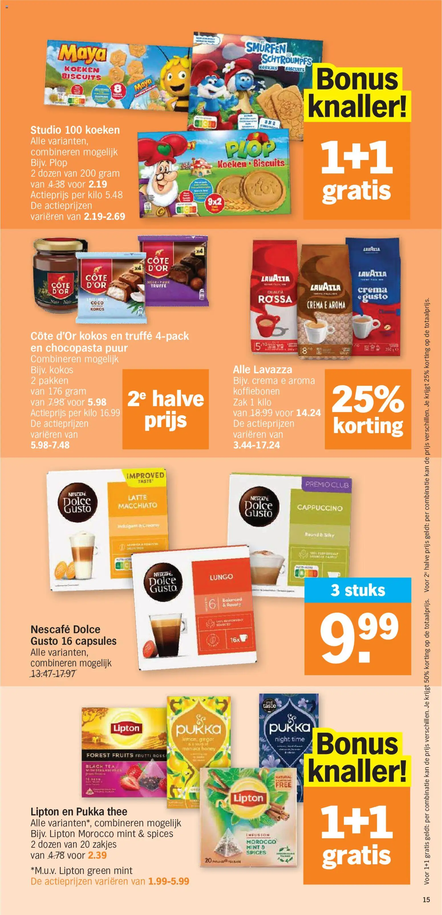 {H1} | Pagina: 15 | Producten: Chocopasta, Thee, Nescafe, Koffiebonen