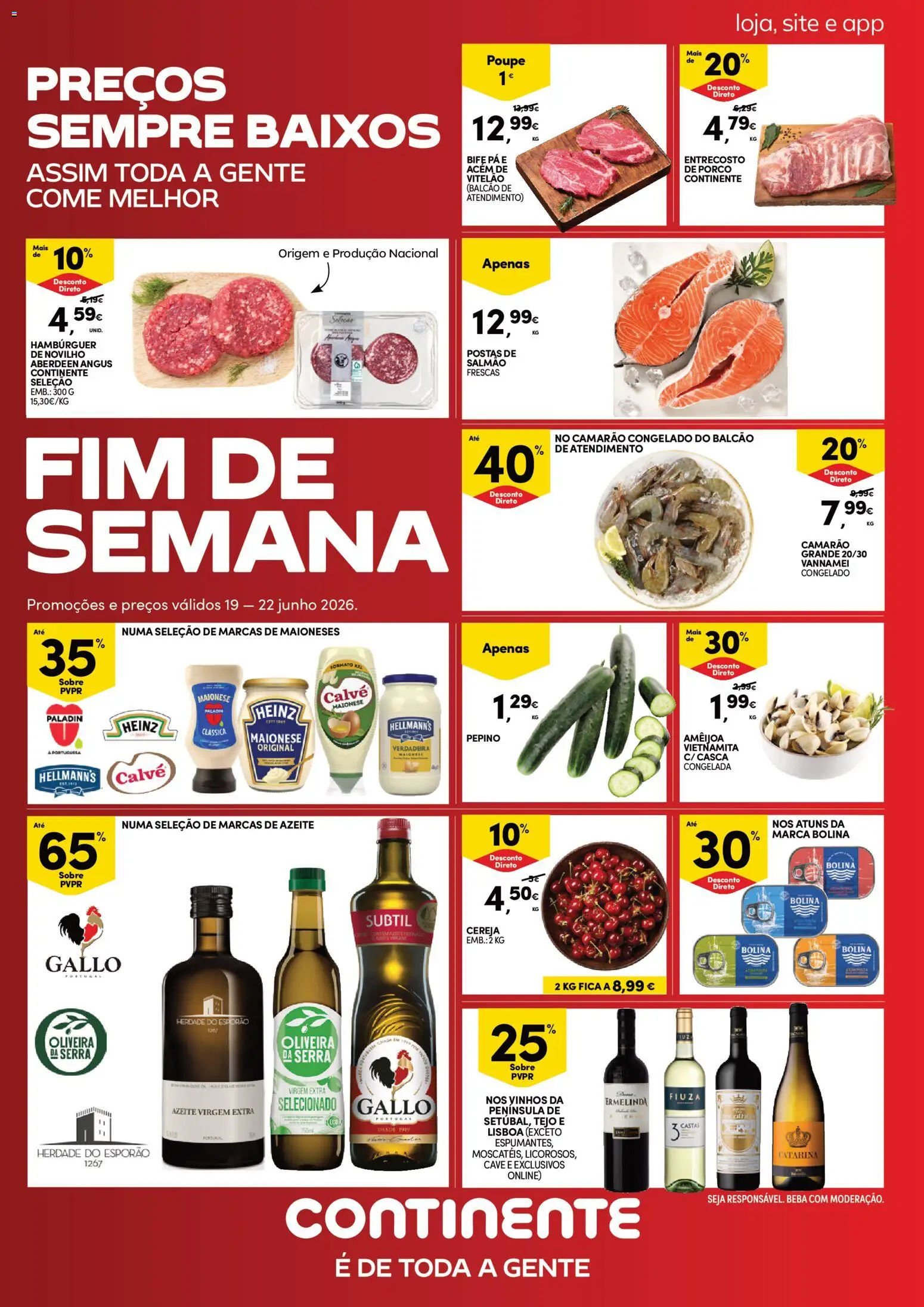 Continente Fim de Semana à Continente │ válido de 19.06.2026 | Página: 1