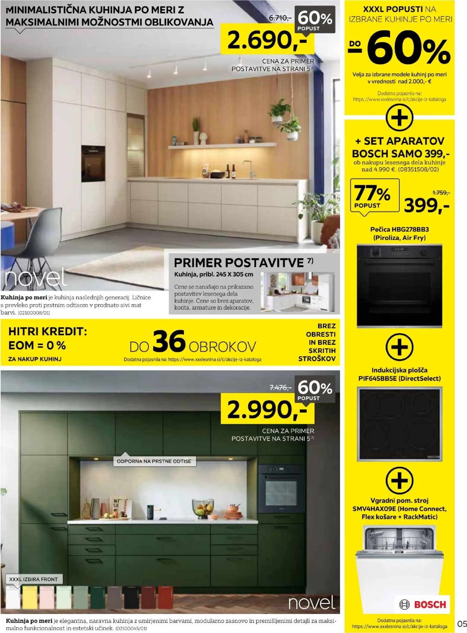 Novi XXXL Lesnina katalog ponudbe – veljaven od 28.09.2026 | Stran: 5 | Izdelki: Pecica, Kuhinja, Indukcijska plošča