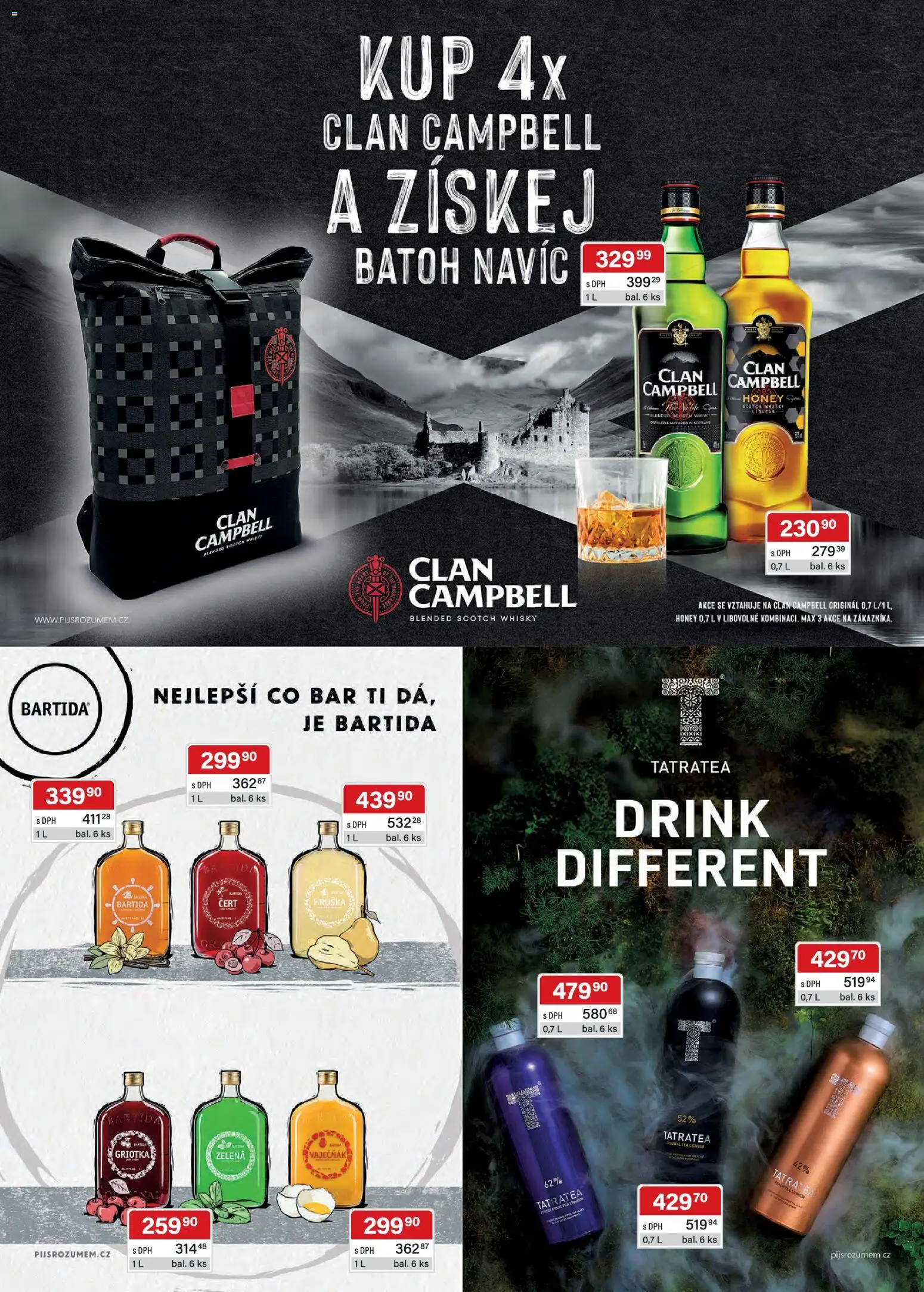 Astur & Qanto leták - Velkoobchod 09/2026 od 01.09.2026 | Strana: 19 | Produkty: Batoh, Whisky, Griotka, Tatratea