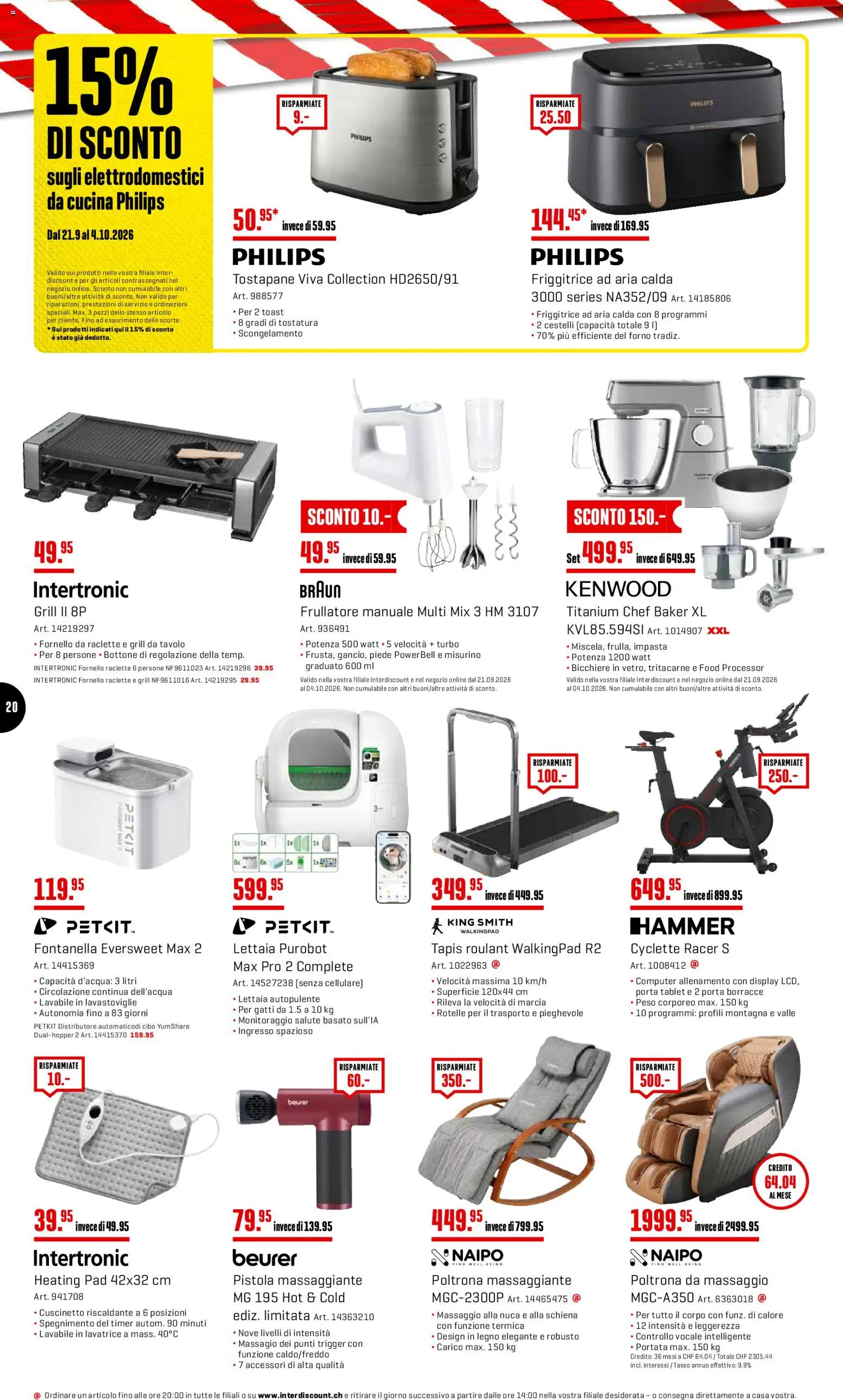 Interdiscount aktionen IT – gültig ab 21.09.2026 | Seite: 20 | Produkte: Computer, Raclette, Grill, Philips