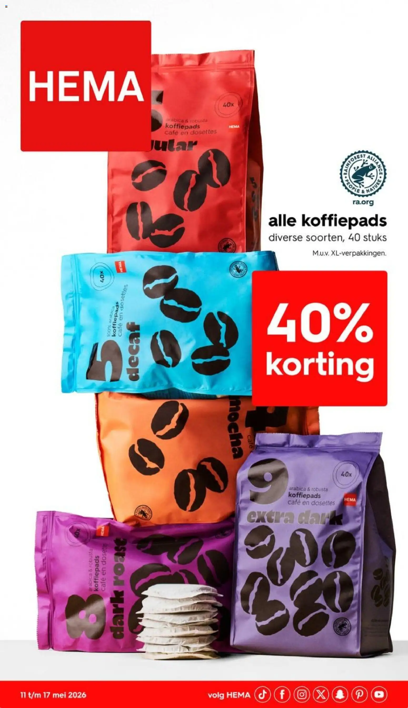 {H1} | Pagina: 1 | Producten: Koffiepads