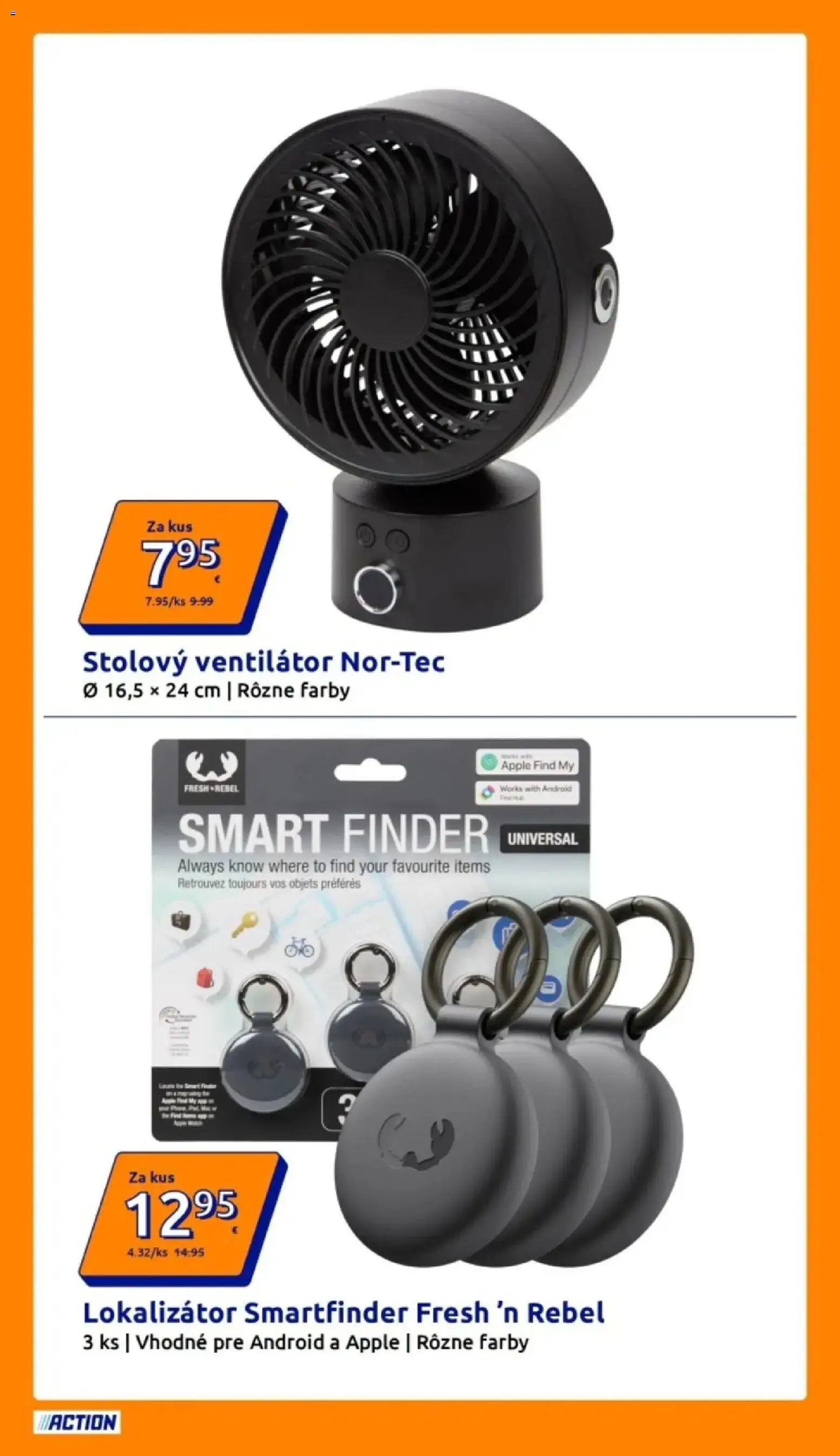 Nové Action akcie – leták je platný od 03.06.2026 | Strana: 16 | Produkty: Ventilátor, Apple