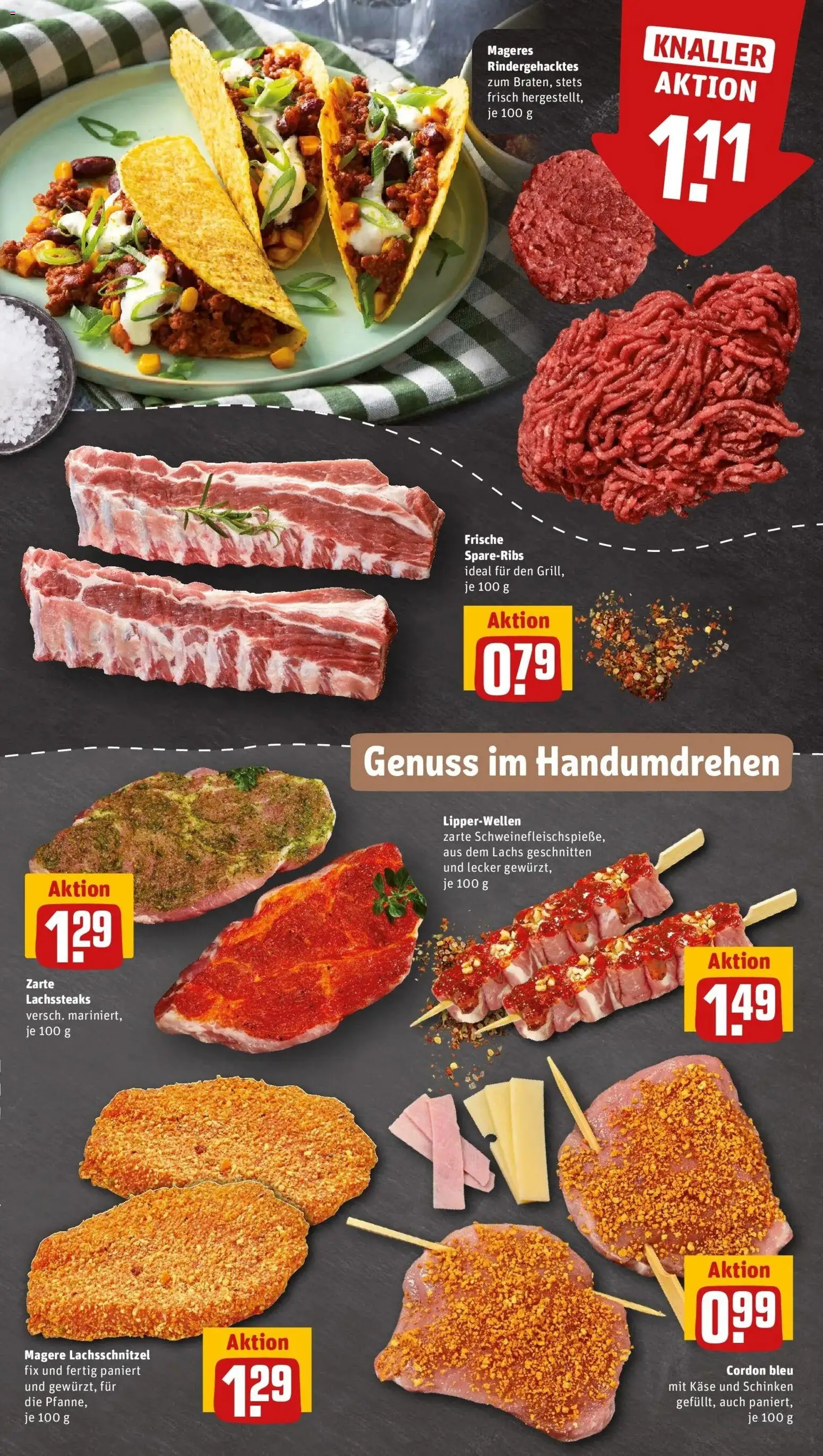 REWE Prospekt ab 31.08.2026 zum Blättern » Angebote | Seite: 9 | Produkte: Käse, Lachs, Schinken