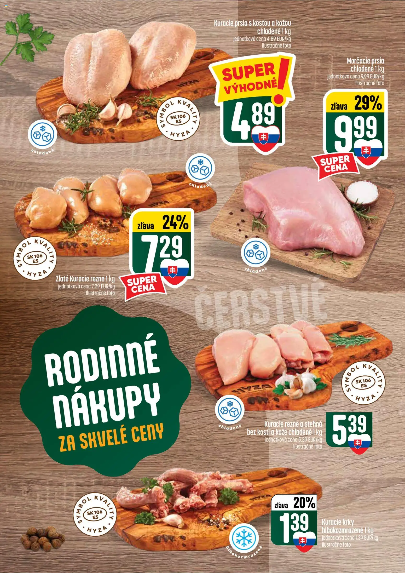 Nové COOP Jednota akcie – leták je platný od 11.06.2026 | Strana: 12 | Produkty: Kuracie prsia, Kuracie rezne