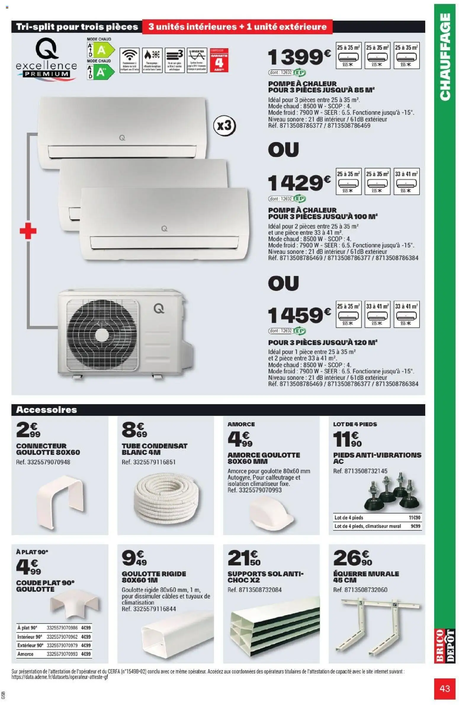 {H1} | Page: 43 | Produits: Connecteur, Climatisation, Climatiseur