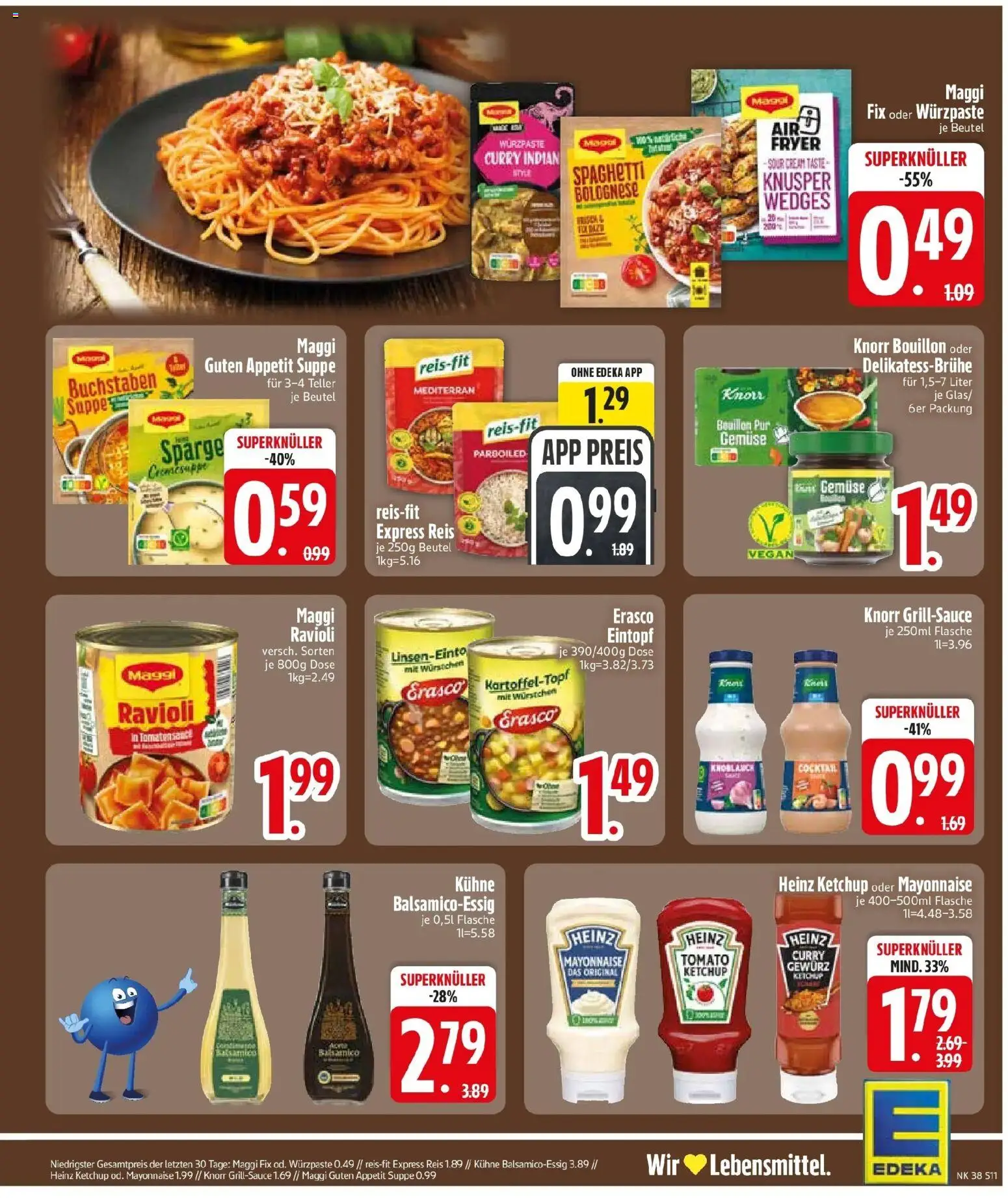 Edeka Prospekt Trostberg (ab 14.09.2026) » Angebote Online | Seite: 13 | Produkte: Maggi, Gemüse, Knoblauch, Erasco