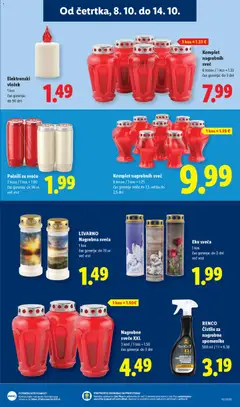 Lidl katalog akcije – veljaven od 08.10.2026 | Stran: 21 | Izdelki: Nagrobne sveče, Sveča, Kos, Svece