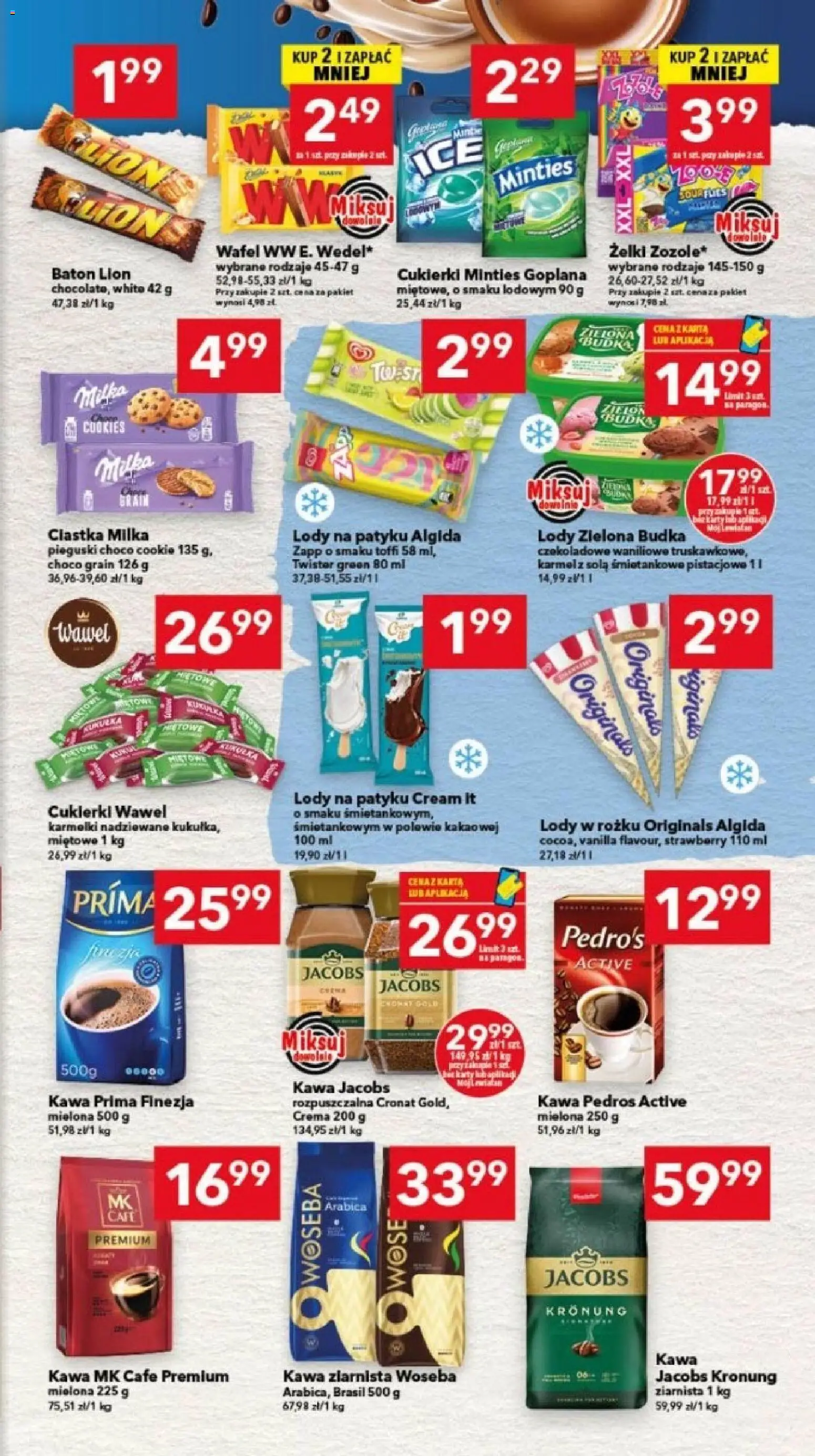 Lewiatan gazetka - Bydgoszcz od 30.07.2026 | Strona: 5 | Produkty: Karta, Kawa jacobs, Żelki, Cukierki