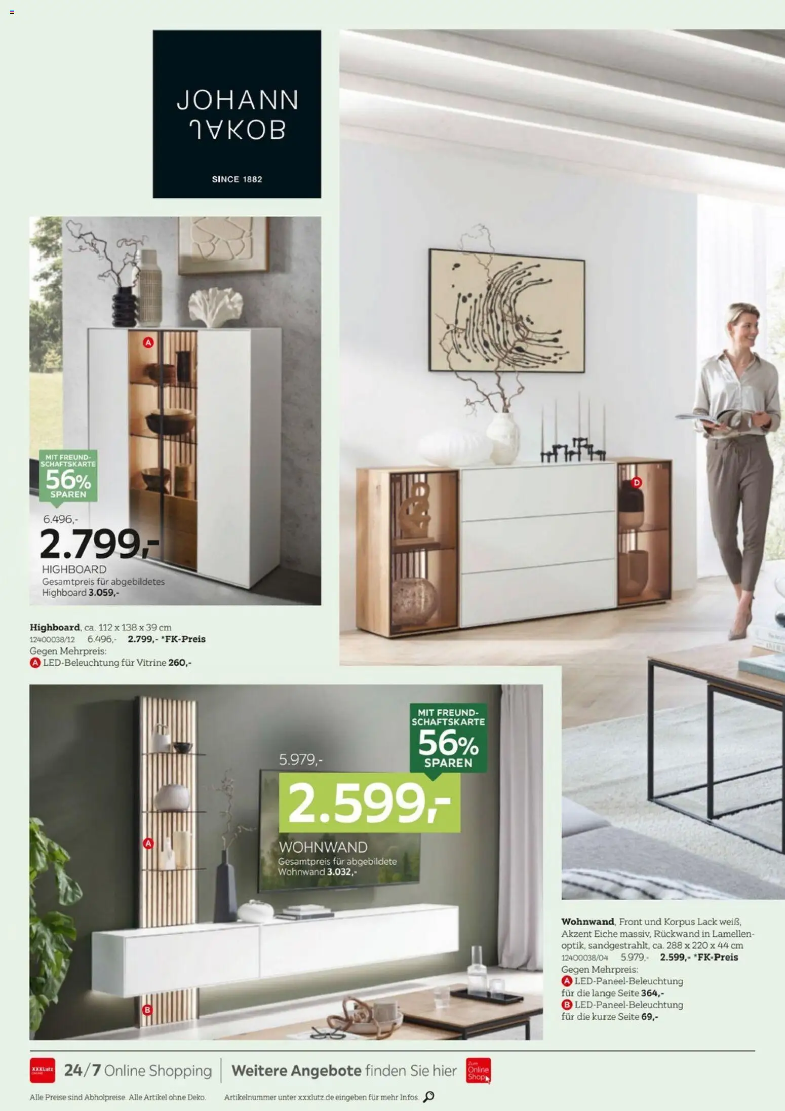 XXXLutz Massivholzmöbel – gültig ab 01.05.2026 | Seite: 6 | Produkte: Wohnwand, HIghboard, Vitrine