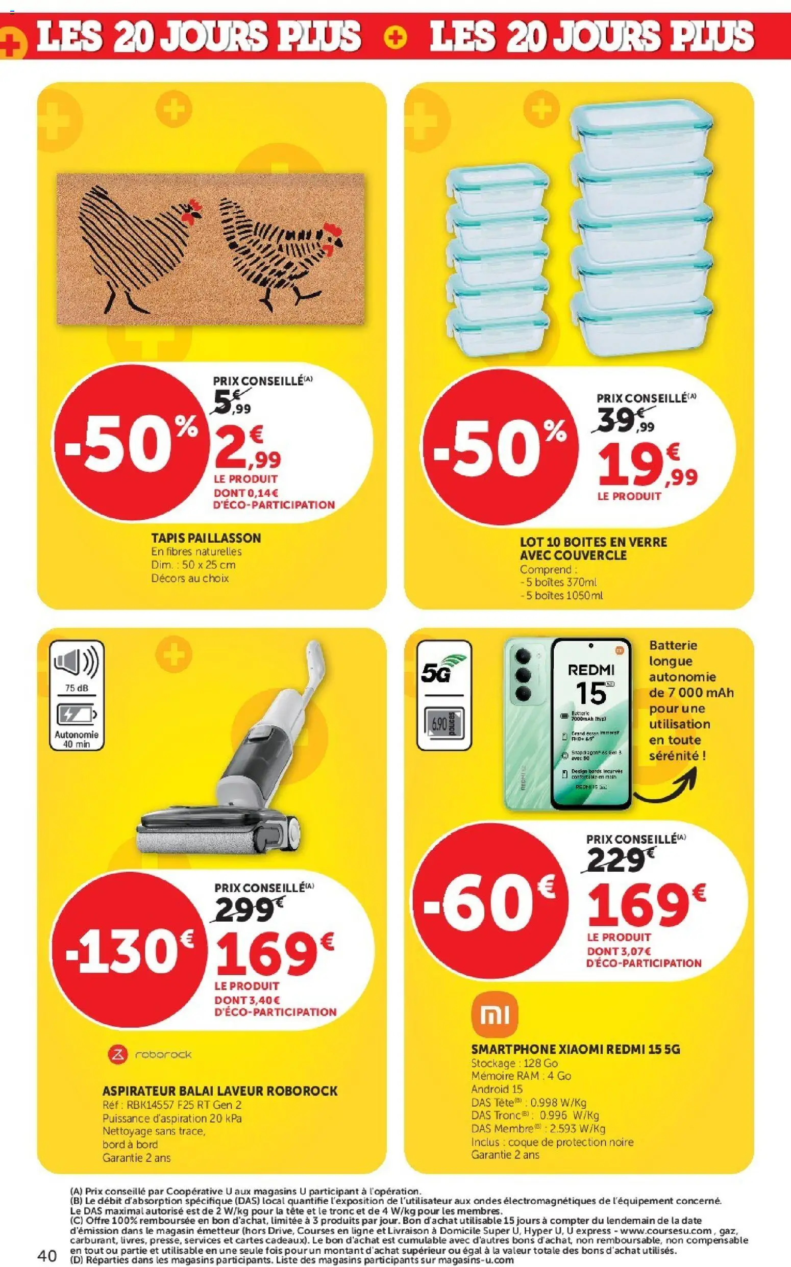 {H1} | Page: 40 | Produits: Couvercle, Aspirateur, Balai, Mémoire RAM