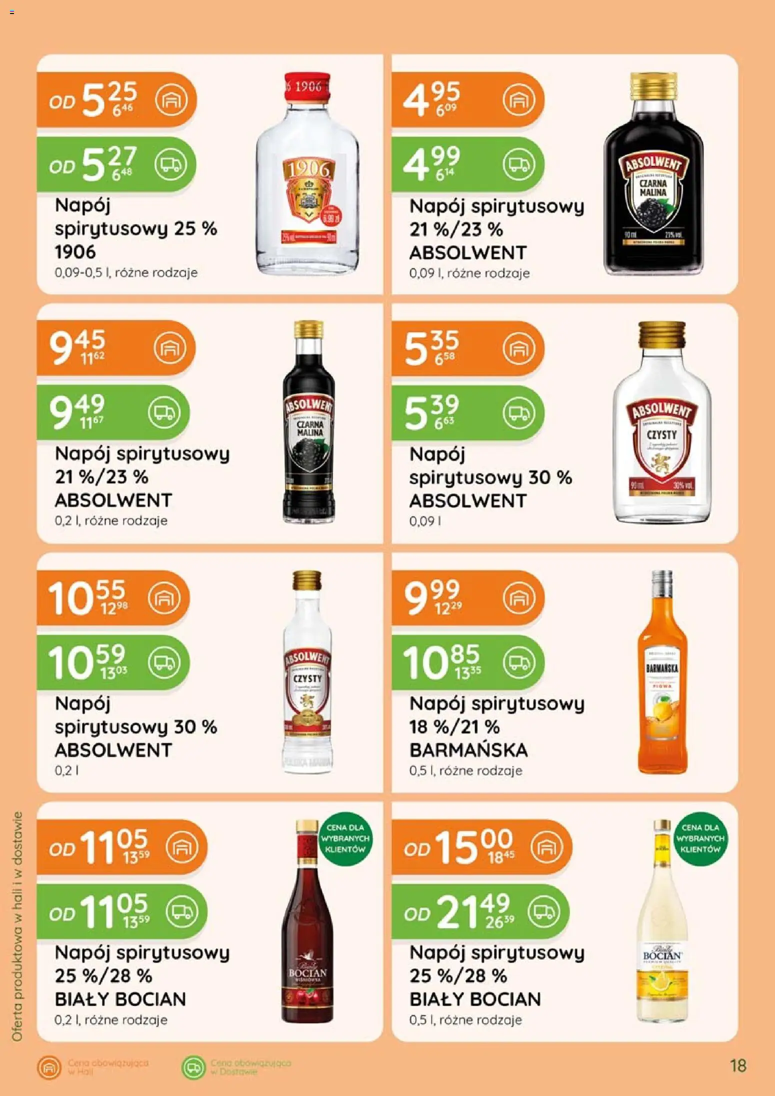 Eurocash gazetka - Katalog Alkoholowy od 01.09.2026 | Strona: 18 | Produkty: Malina, Biały Bocian