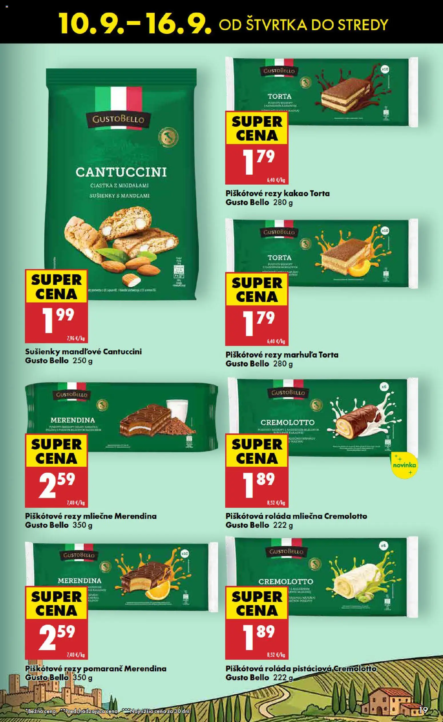 Nové Biedronka akcie – leták je platný od 10.09.2026 | Strana: 19 | Produkty: Sušienky, Torta, Kakao