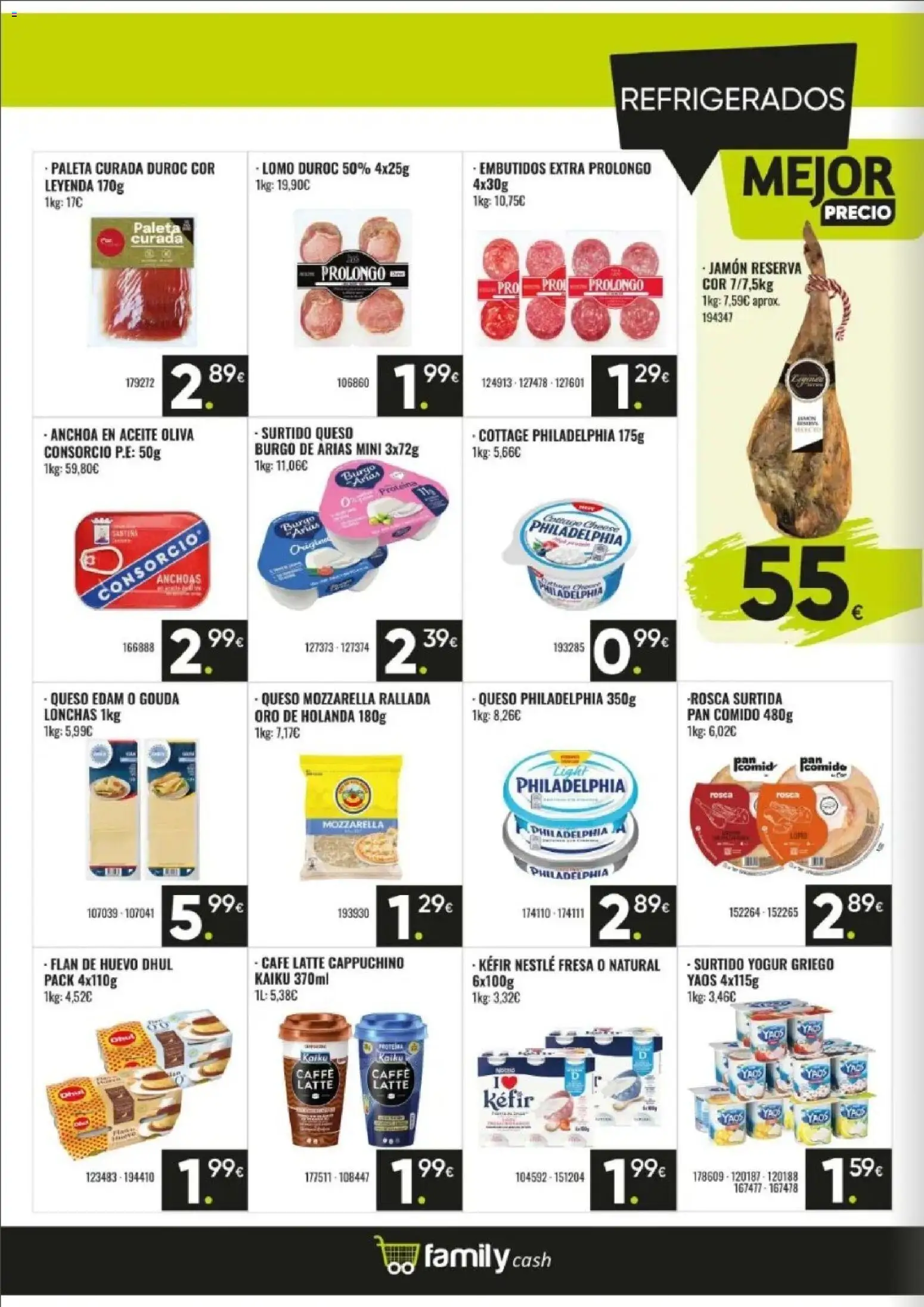 Family Cash folleto │ válido desde el 11.05.2026 | Página: 3 | Productos: Queso, Yogur, Jamón, Anchoa