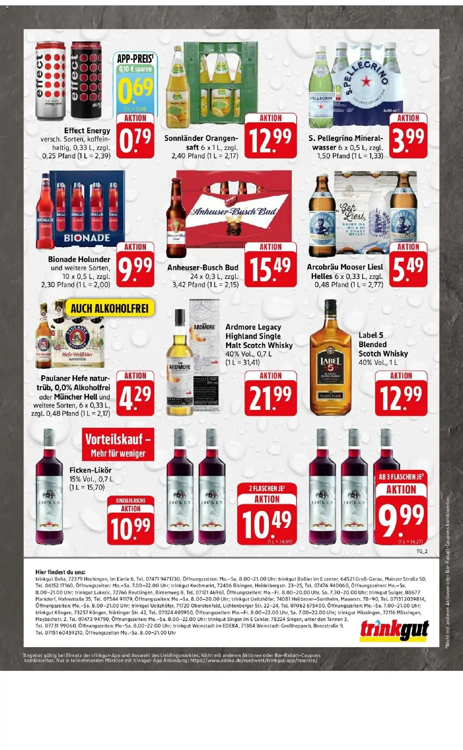 Edeka Prospekt Aalen (ab 19.10.2026) » Angebote Online | Seite: 67 | Produkte: Whisky, Energy, Hefe weissbier, Saft