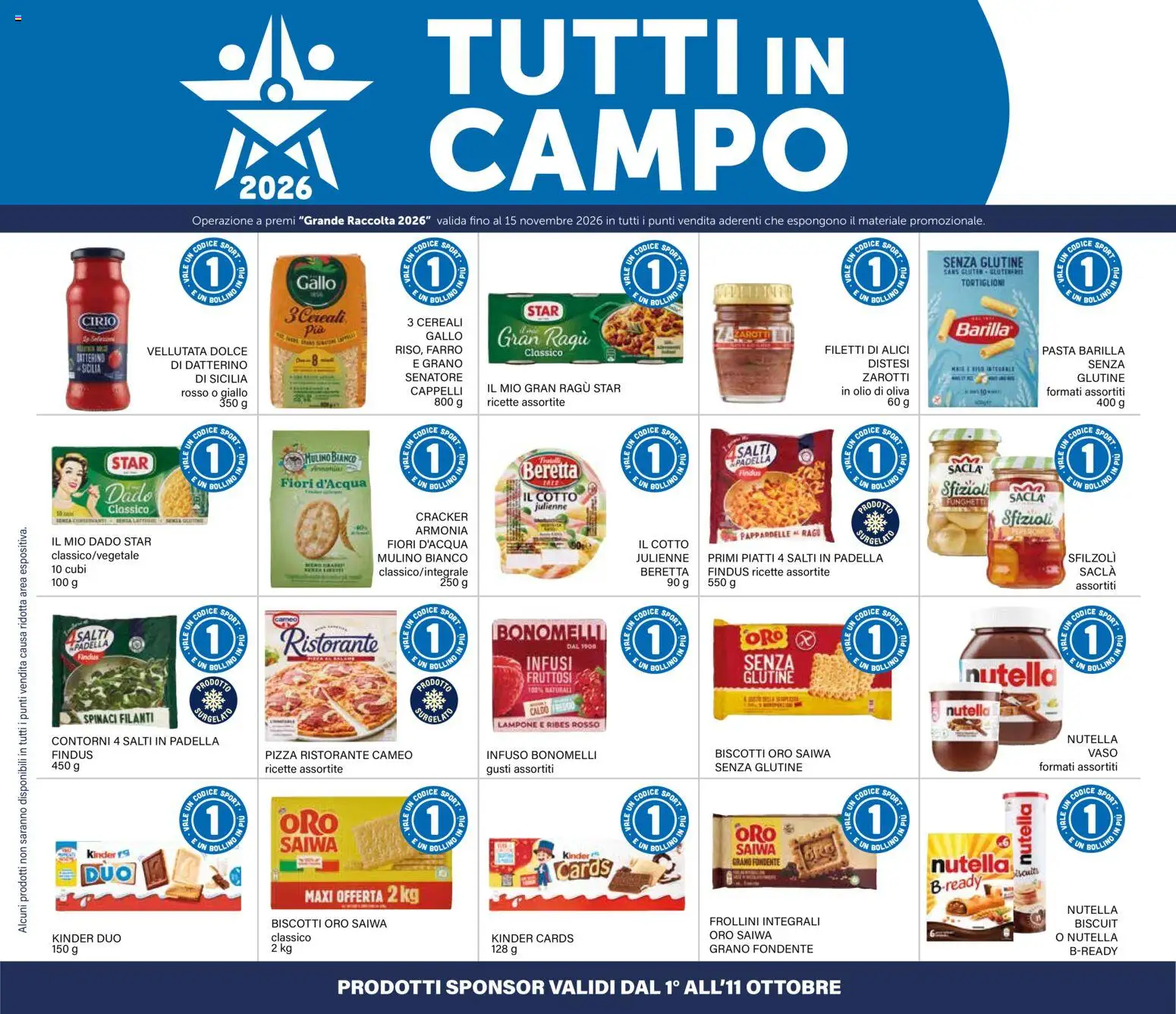 Volantino Il Gigante del 01/10/2026 | Pagina: 16 | Prodotti: Senza glutine, Pizza, Cereali, Alici