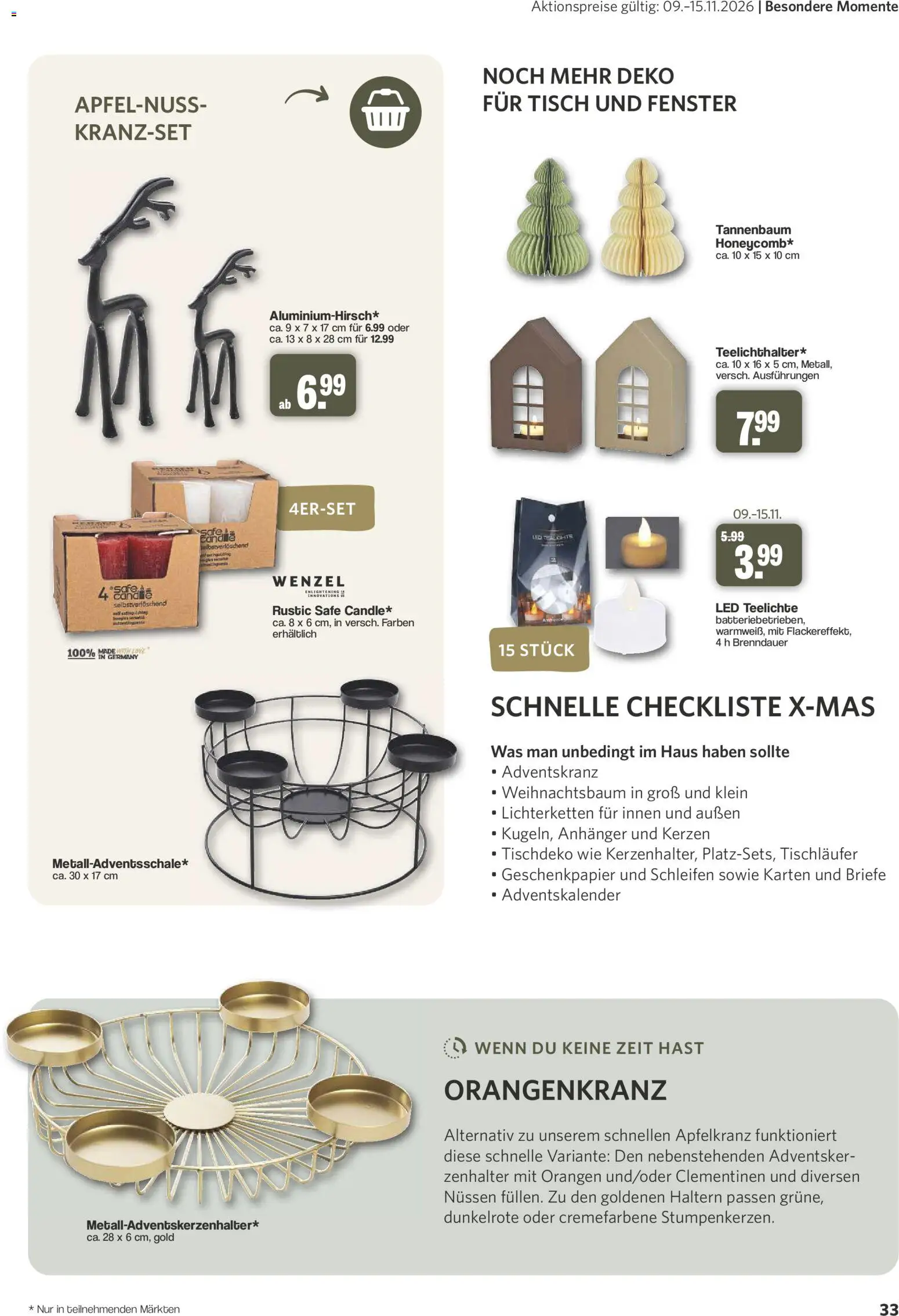 Famila Nordwest myTime November 2026 – gültig ab 26.10.2026 | Seite: 33 | Produkte: Tisch, Orangen