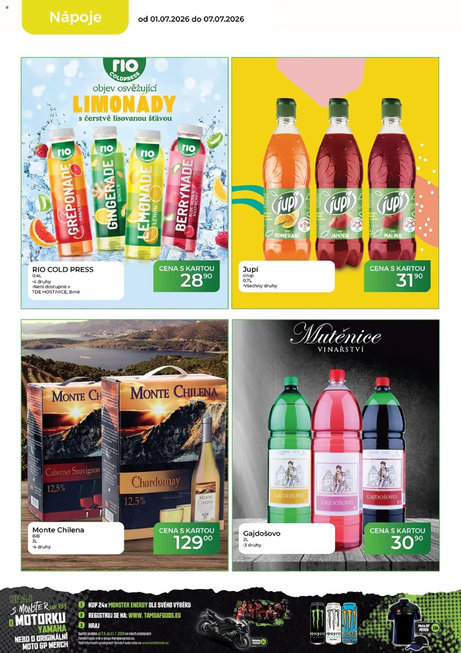 Tamda Foods leták od 01.07.2026 | Strana: 13 | Produkty: Monster, Sirup, Cabernet Sauvignon, Aloe vera