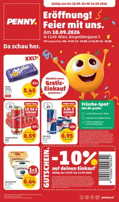 Penny Markt Eröffnung in 1140 Wien ab 06.09.2026 gültig