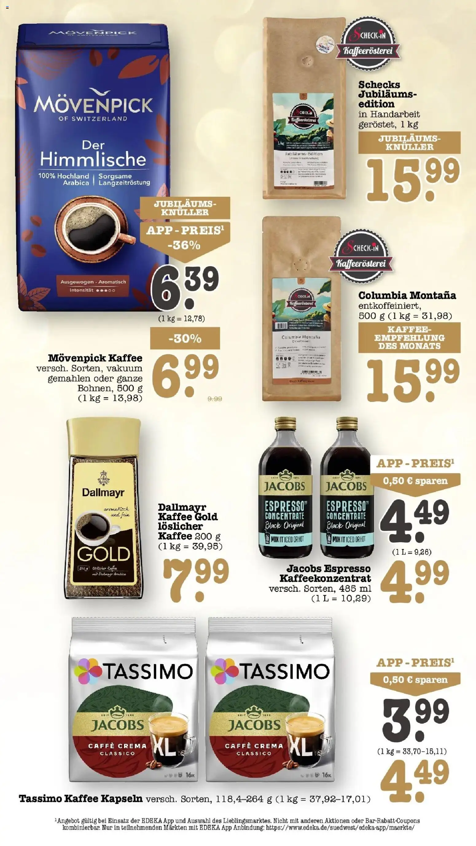 Edeka Prospekt Offenbach (ab 14.09.2026) » Angebote Online | Seite: 42 | Produkte: Kaffee, Dallmayr, Movenpick kaffee, Tassimo