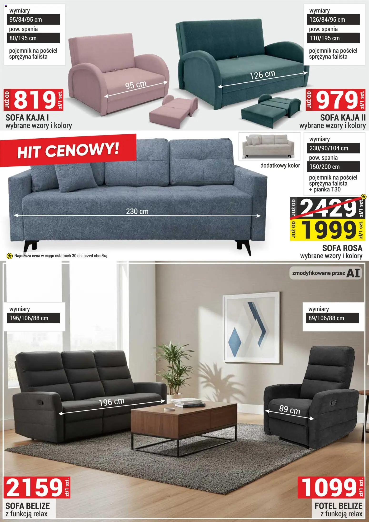 Merkury Market gazetka - Meble od 01.10.2026 | Strona: 32 | Produkty: Pościel, Sofa, Fotel