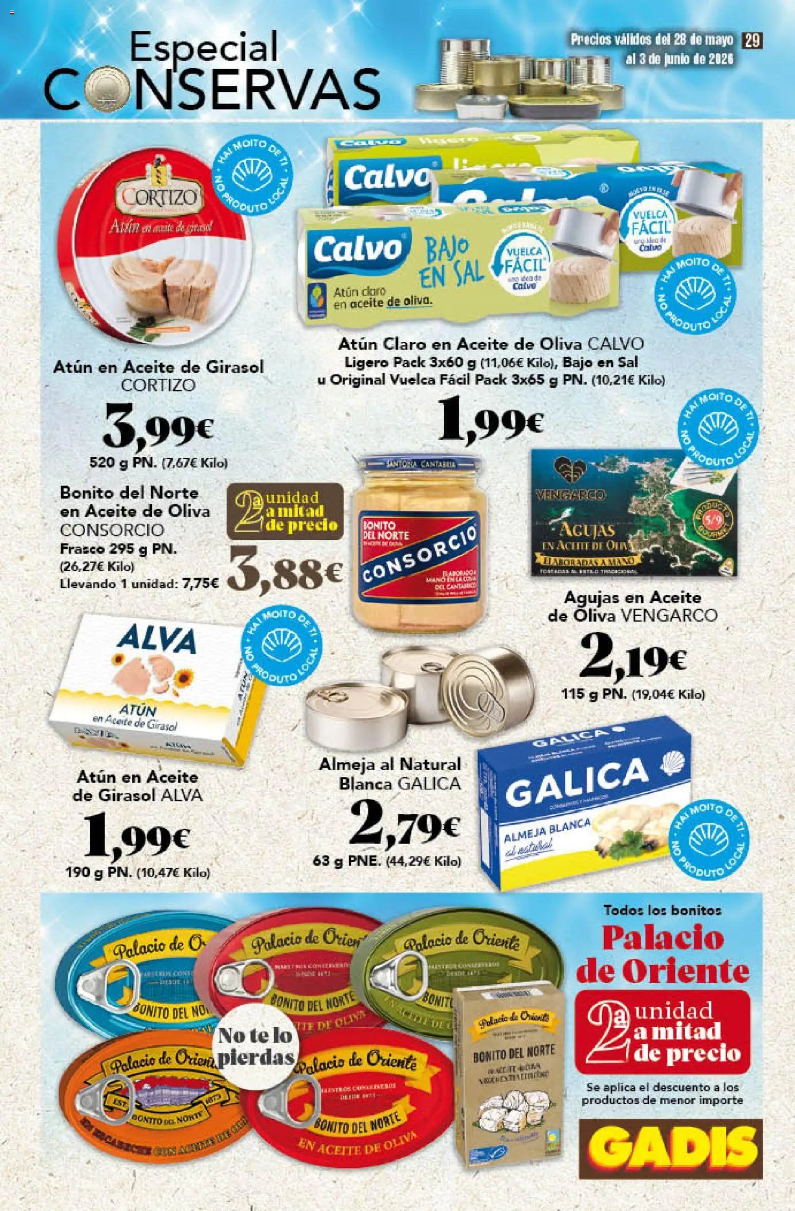 Gadis folleto │ válido desde el 28.05.2026 | Página: 29 | Productos: Aceite, Té, Aceite de girasol, Atún claro