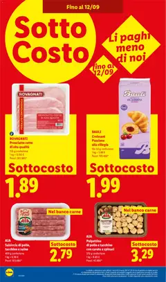 Anteprima del volantino AIA Polpettine di pollo e tacchino con carote e spinaci, AIA Polpettine di pollo e tacchino con carote e spinaci 370 g confezione valido a partire dal 10/09/2026 | Pagina: 18 | Prodotti: Prosciutto Cotto, Suino, Tacchino, Salsiccia