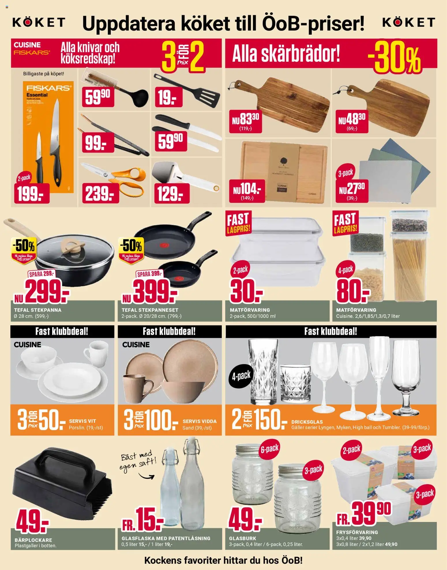 ÖoB reklamblad aktuell från 10/08/2026 | Sida: 6 | Produkter: Knivar, Galler, Set, Stekpanna
