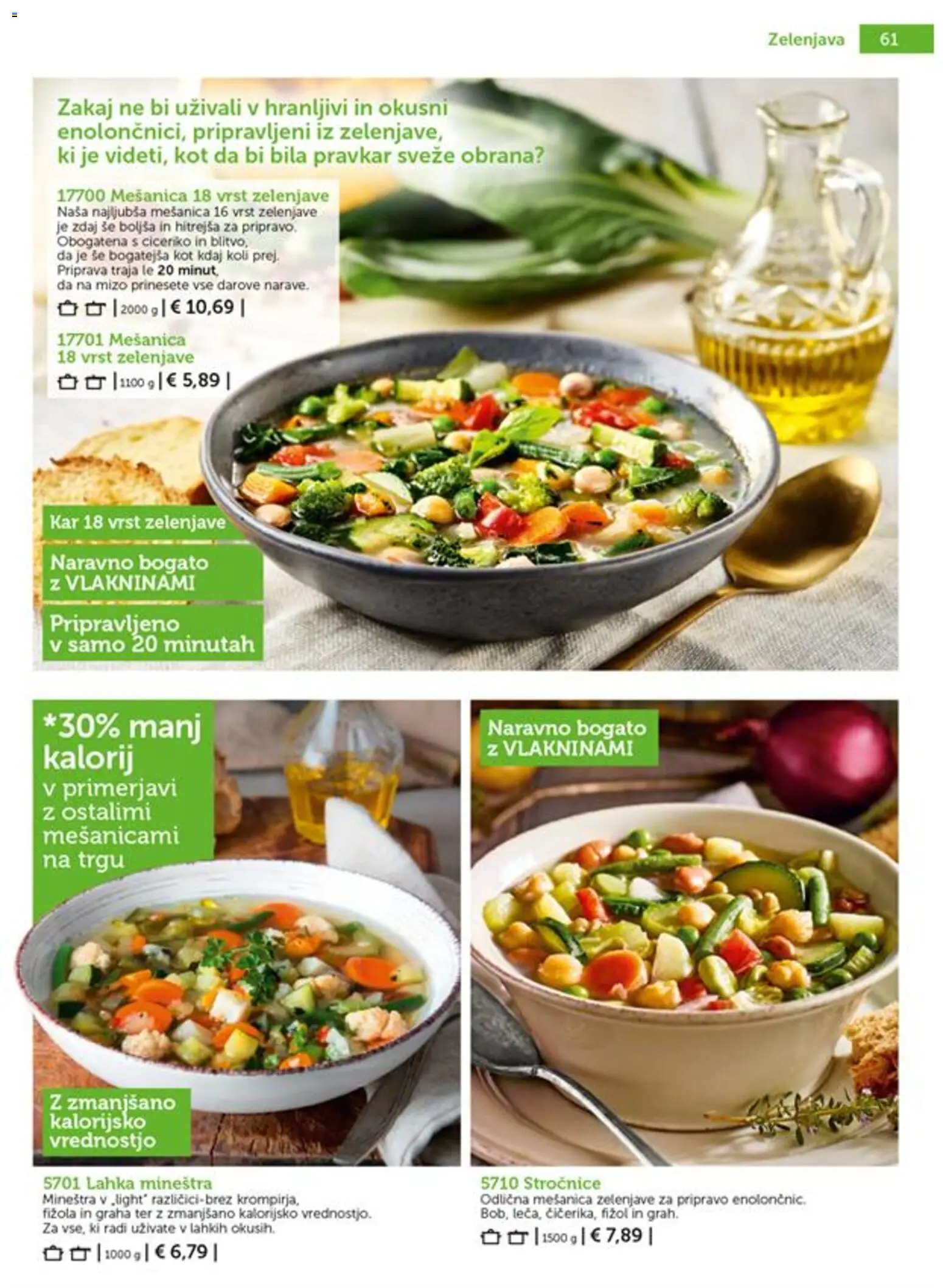 Novi Bofrost katalog ponudbe – veljaven od 01.07.2026 | Stran: 61 | Izdelki: Zelenjava