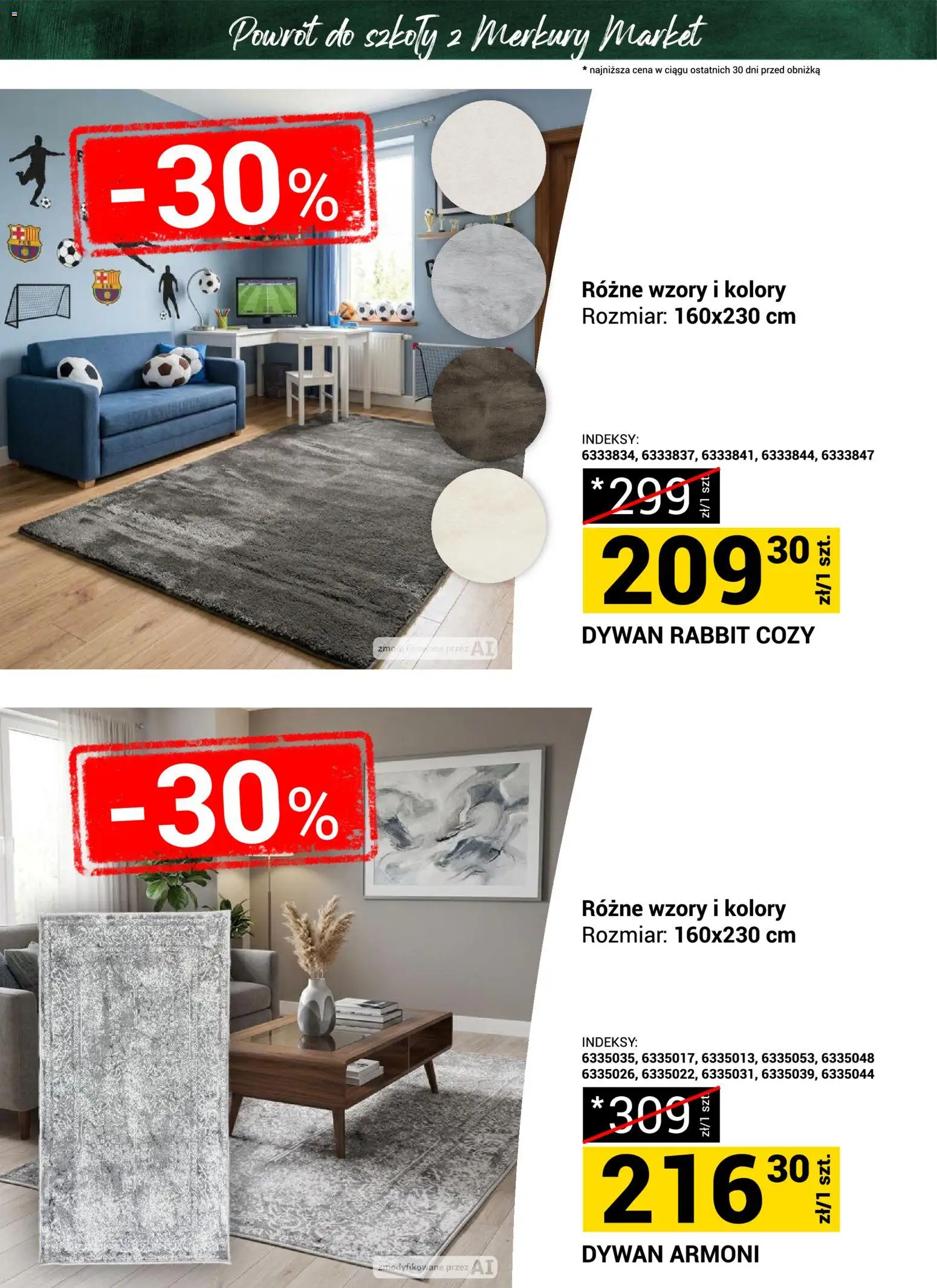 Merkury Market gazetka - Powrót do szkoły od 22.08.2026 | Strona: 4 | Produkty: Dywan
