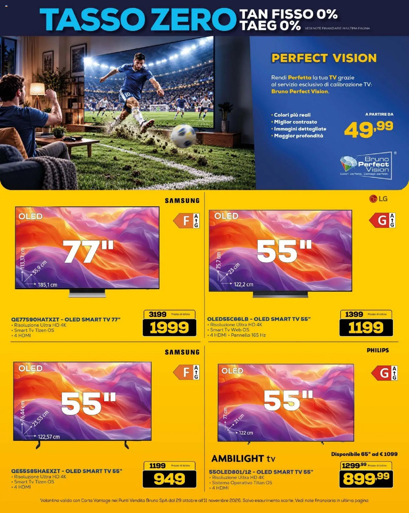Volantino BRUNO del 29/10/2026 | Pagina: 4 | Prodotti: smart TV, TV, Samsung