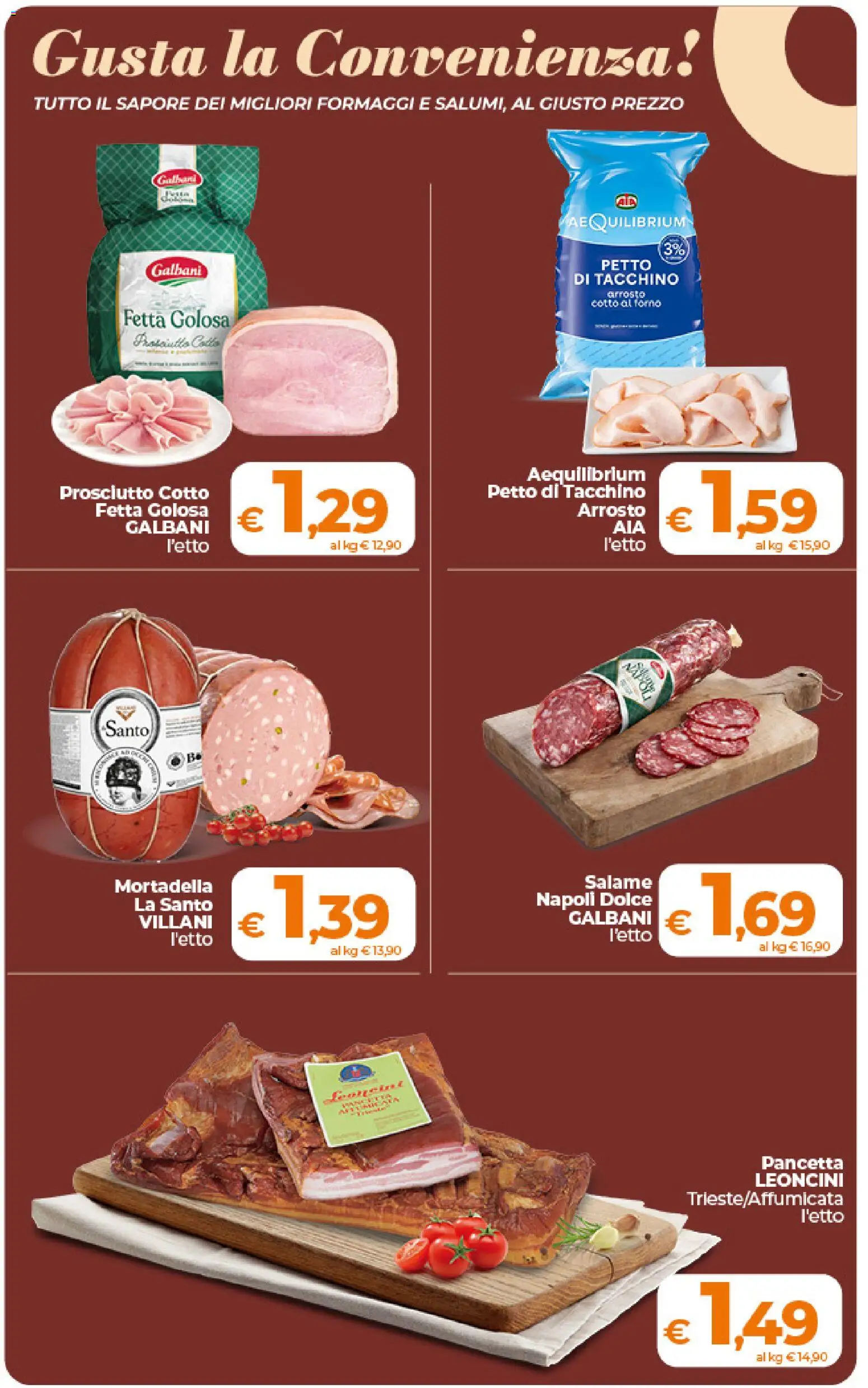 Volantino Ipercoop del 09.06.2026 | Pagina: 15 | Prodotti: Arrosto, Prosciutto Cotto, Tacchino, Mortadella