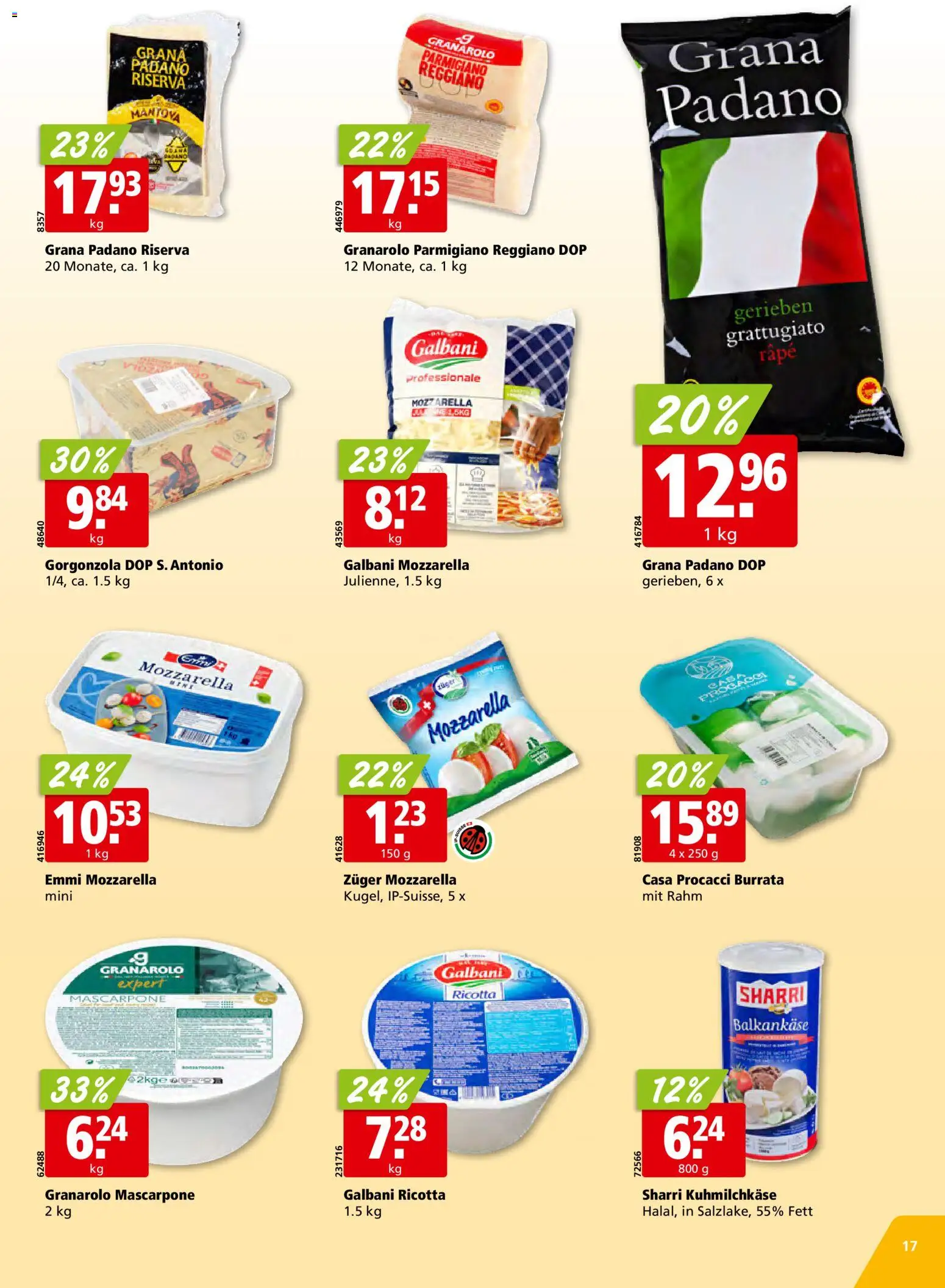 Aligro aktionen Schlieren, Gossau SG, Frauenfeld, Rapperswil-Jona, Sargans, Bern – gültig ab 29.06.2026 | Seite: 17 | Produkte: Mascarpone, Fennikel