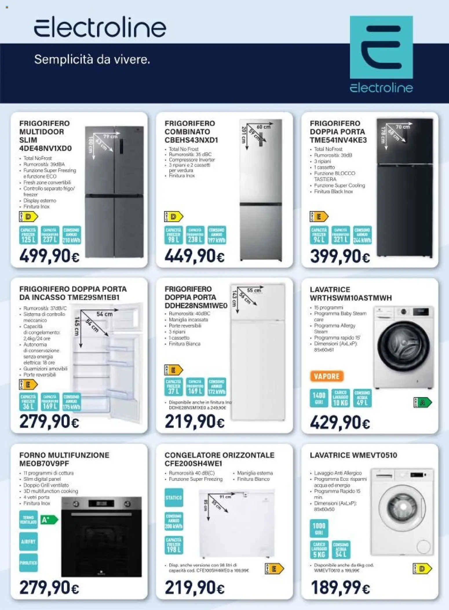 Volantino Unieuro del 22.05.2026 | Pagina: 33 | Prodotti: Acqua, Freezer, Tastiera, Forno
