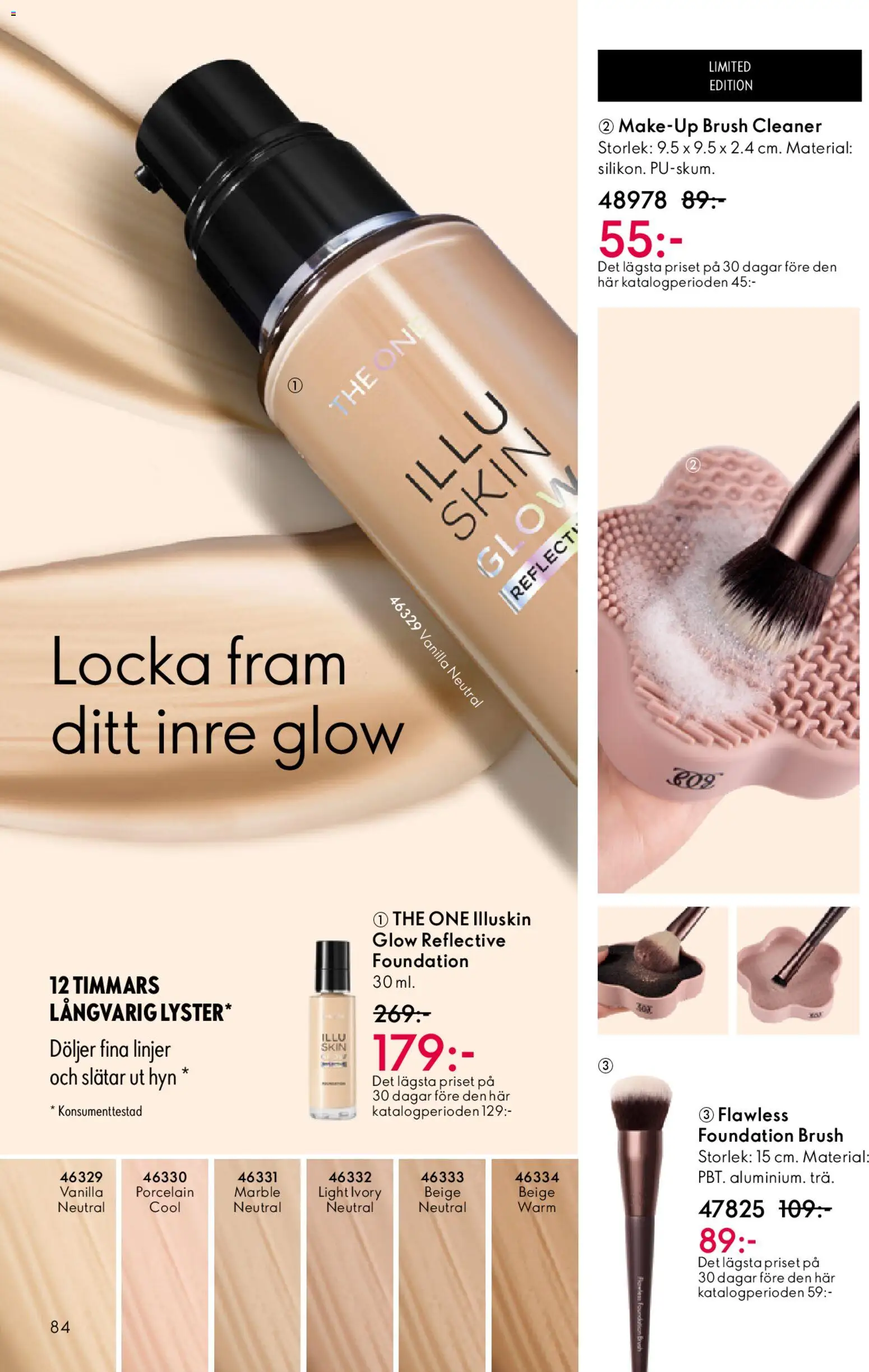 Oriflame reklamblad aktuell från 01.04.2026 | Sida: 84 | Produkter: Foundation