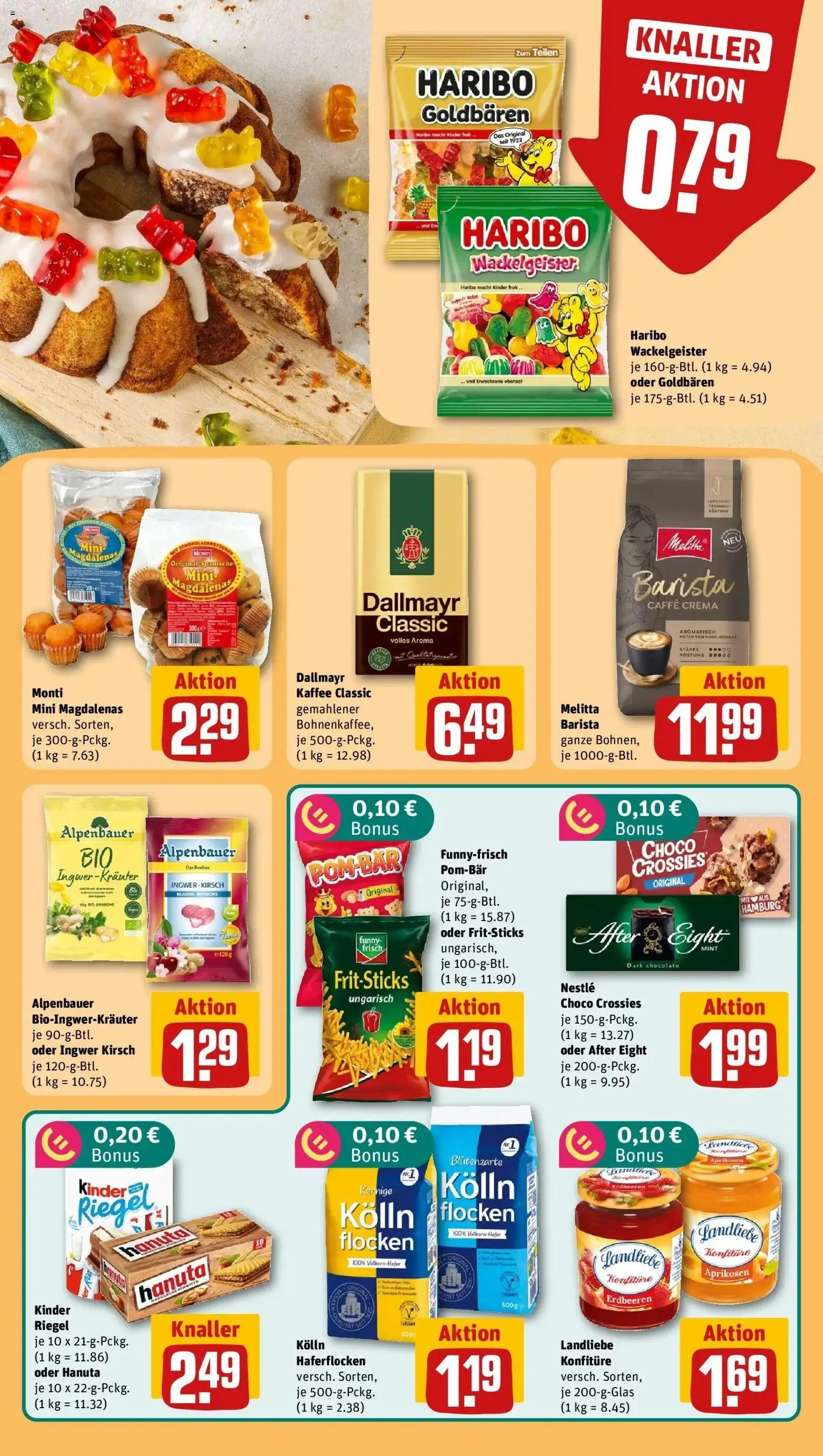 REWE Prospekt ab 05.10.2026 zum Blättern » Angebote | Seite: 25 | Produkte: Haribo, Kaffee, Funny frisch, Flocken