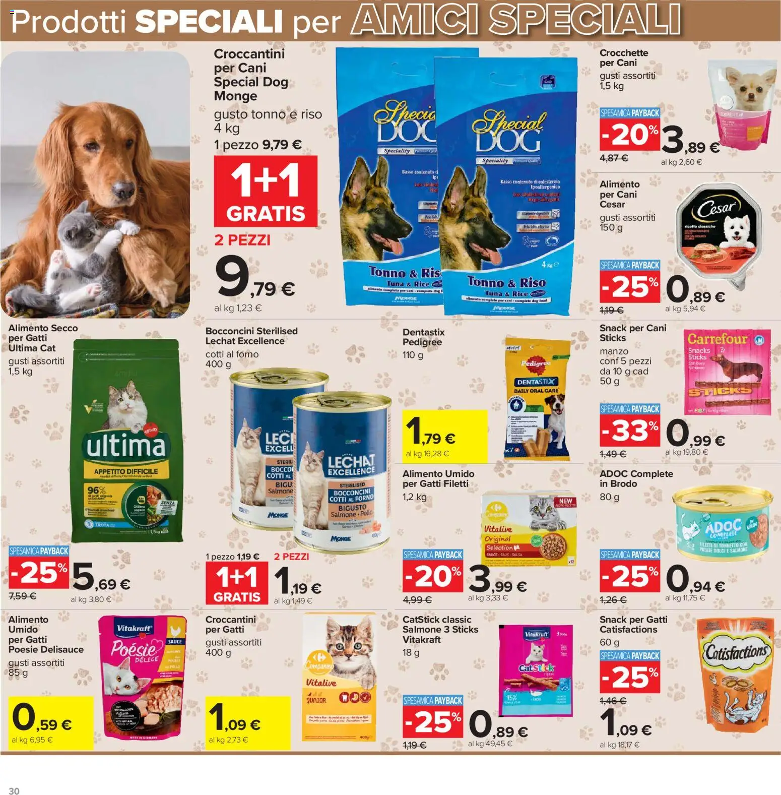 Volantino Carrefour del 19.05.2026 | Pagina: 30 | Prodotti: Salmone, Riso, Crocchette, Forno