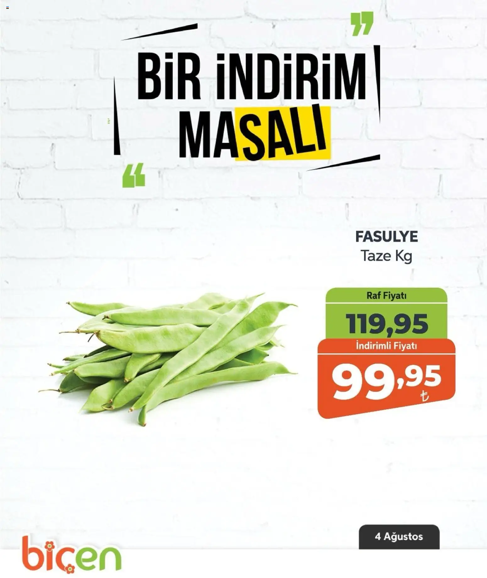 Biçen Market - Bir İndirim MaSalı - sebze - 04 Ağustos 2026 tarihinden itibaren geçerlidir | Sayfa: 14