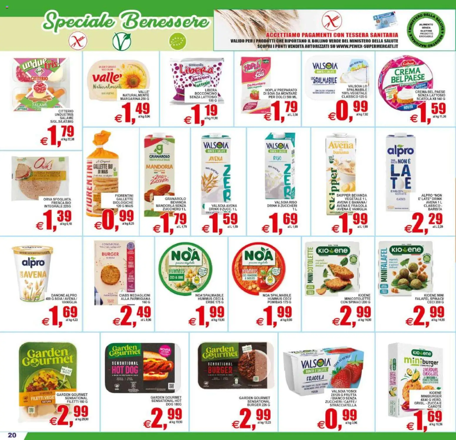 Volantino Pewex del 31/07/2026 | Pagina: 20 | Prodotti: Crema, Salame, Riso, Mais