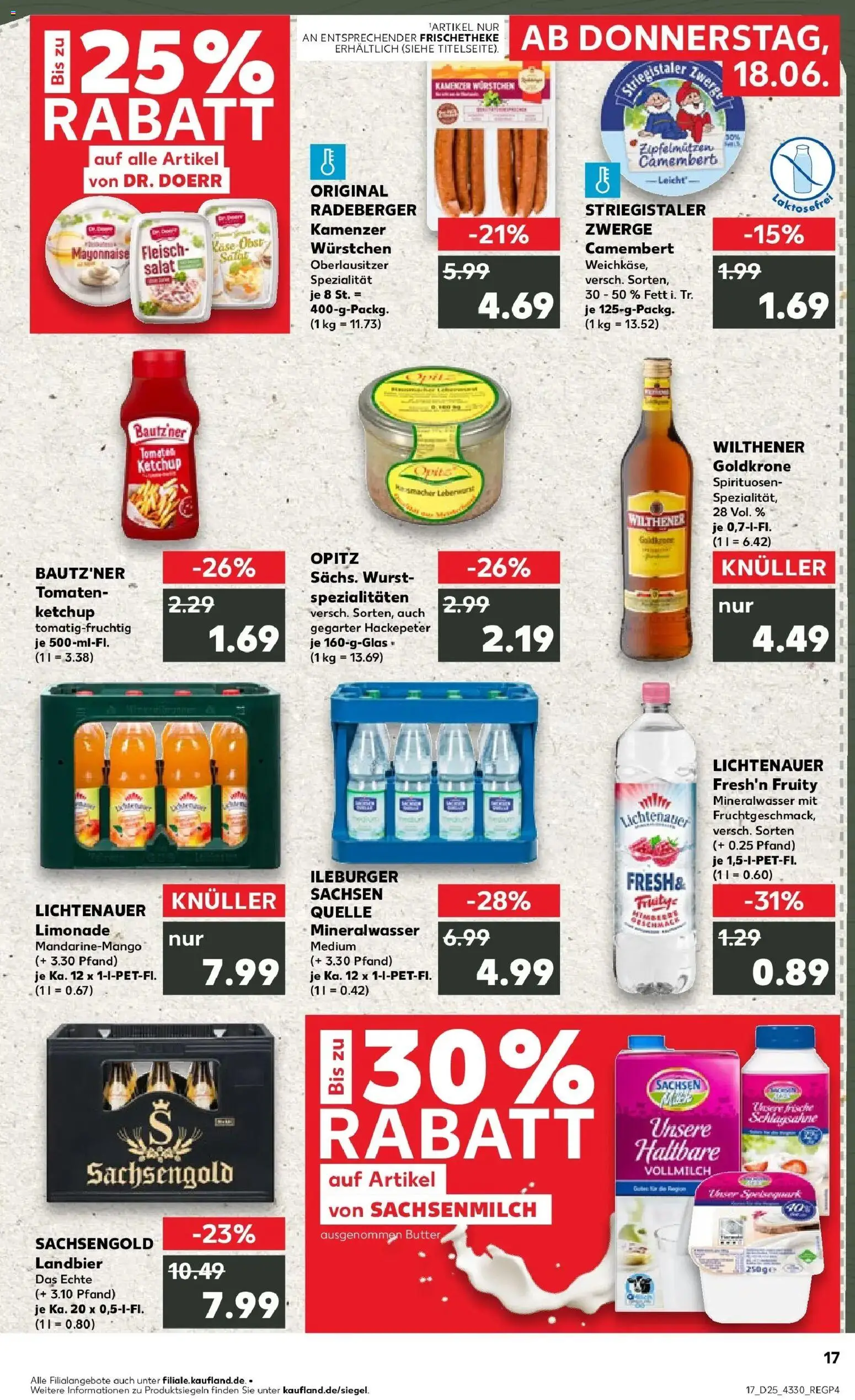 Kaufland Prospekt Kamenz – gültig ab 15.06.2026 | Seite: 2 | Produkte: Tomaten, Mineralwasser, Mayonnaise, Wurst