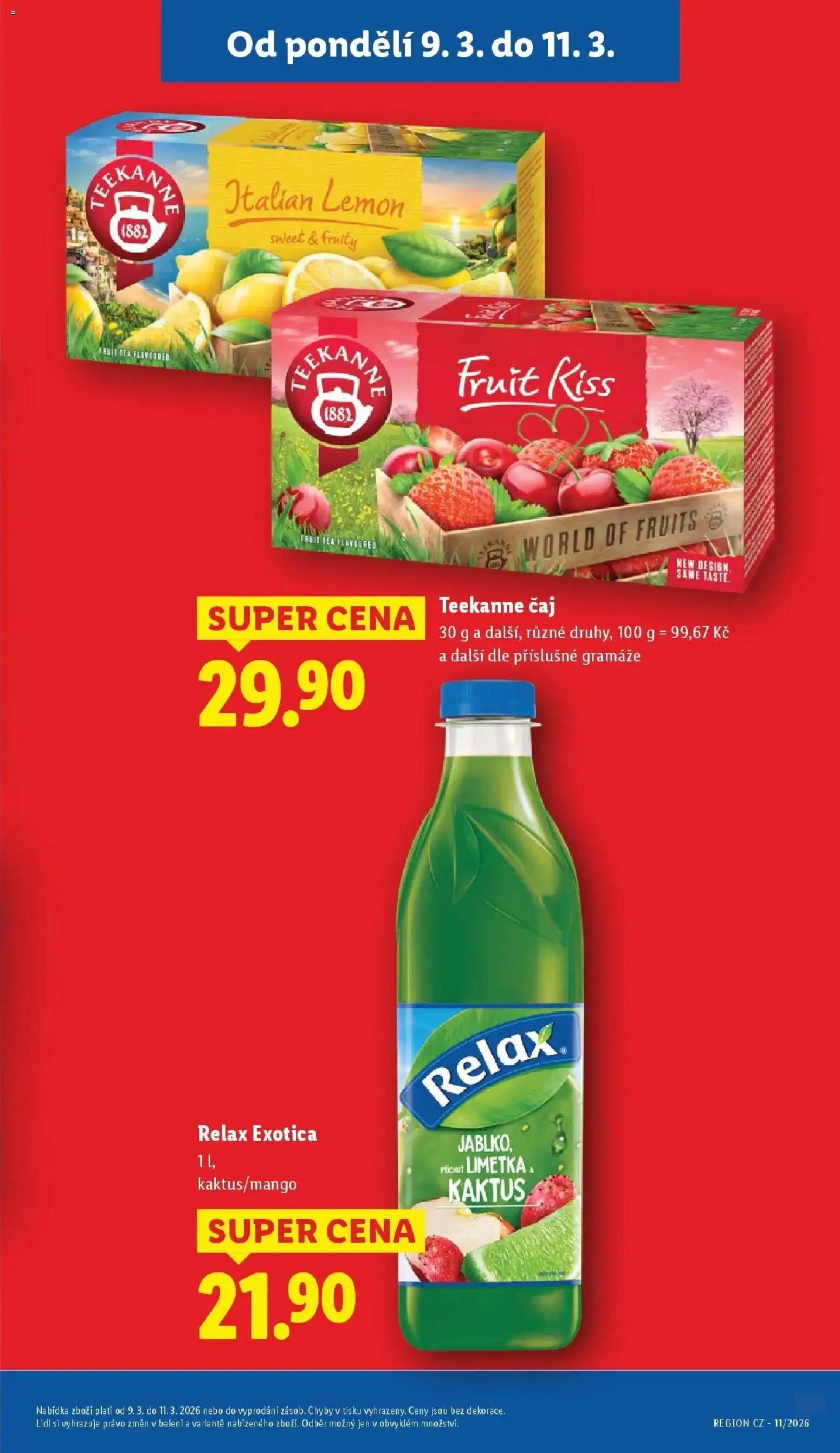 Lidl aktuální leták od 09.03.2026 | Strana: 5 | Produkty: Čaj, Teekanne